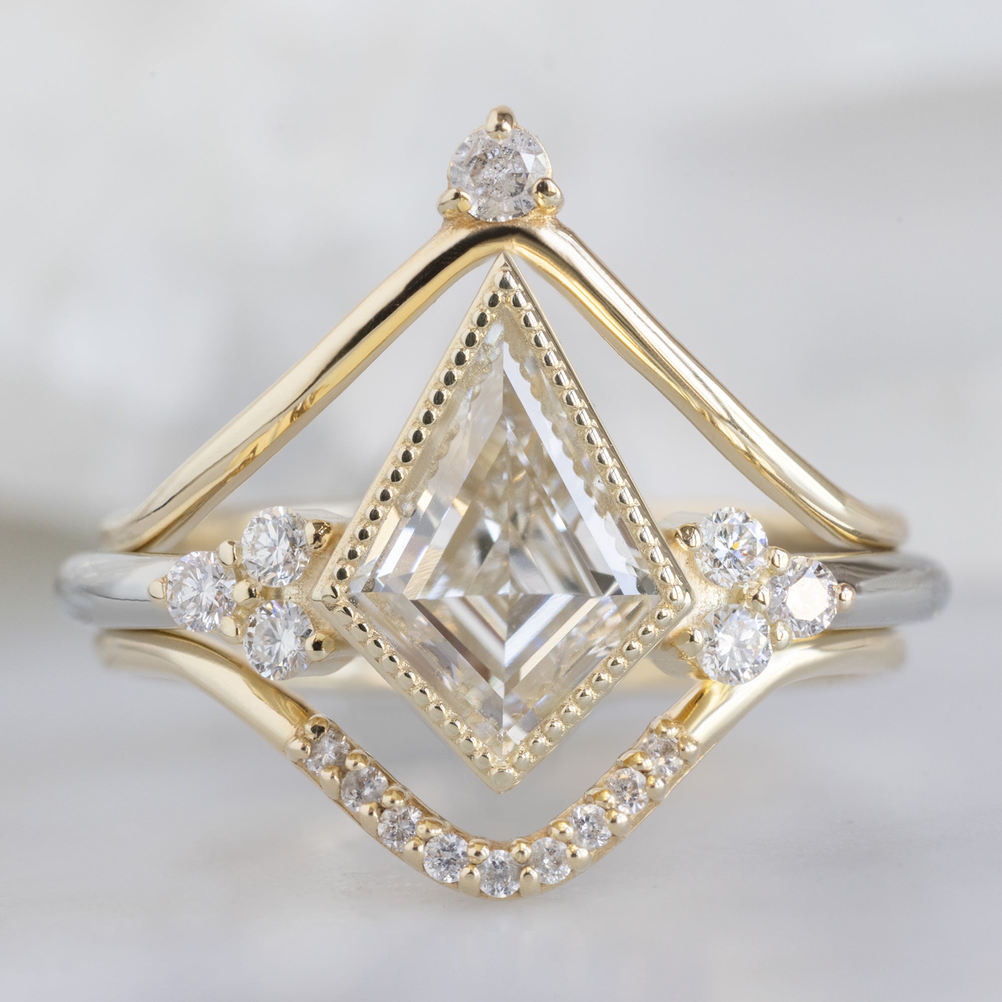 buy:white-diamond-crown-stacking-band-14k-or-18k-yellow-gold,the-milgrain-ivy-ring-1-32ct-lab-grown-kite-white-diamond-in-14k-yellow-gold,white-diamond-pave-peak-stacking-band-14k-or-18k-yellow-gold