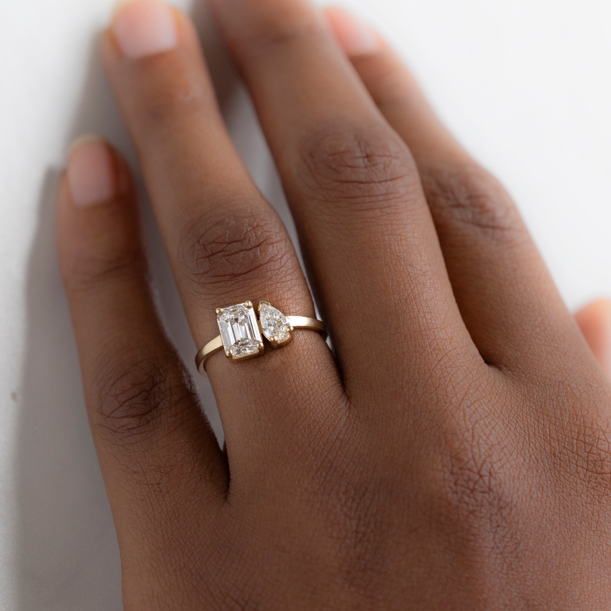 Alexis Russell  Engagement Rings The You and Me Ring | Build Your Own Emerald Cut White Diamond Engagement Ring