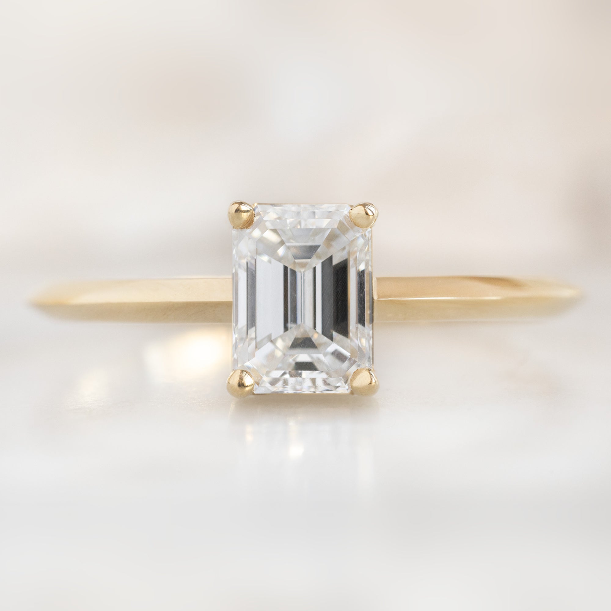 Alexis Russell  Engagement Rings The Bryn Ring | Build Your Own Emerald Cut White Diamond Engagement Ring