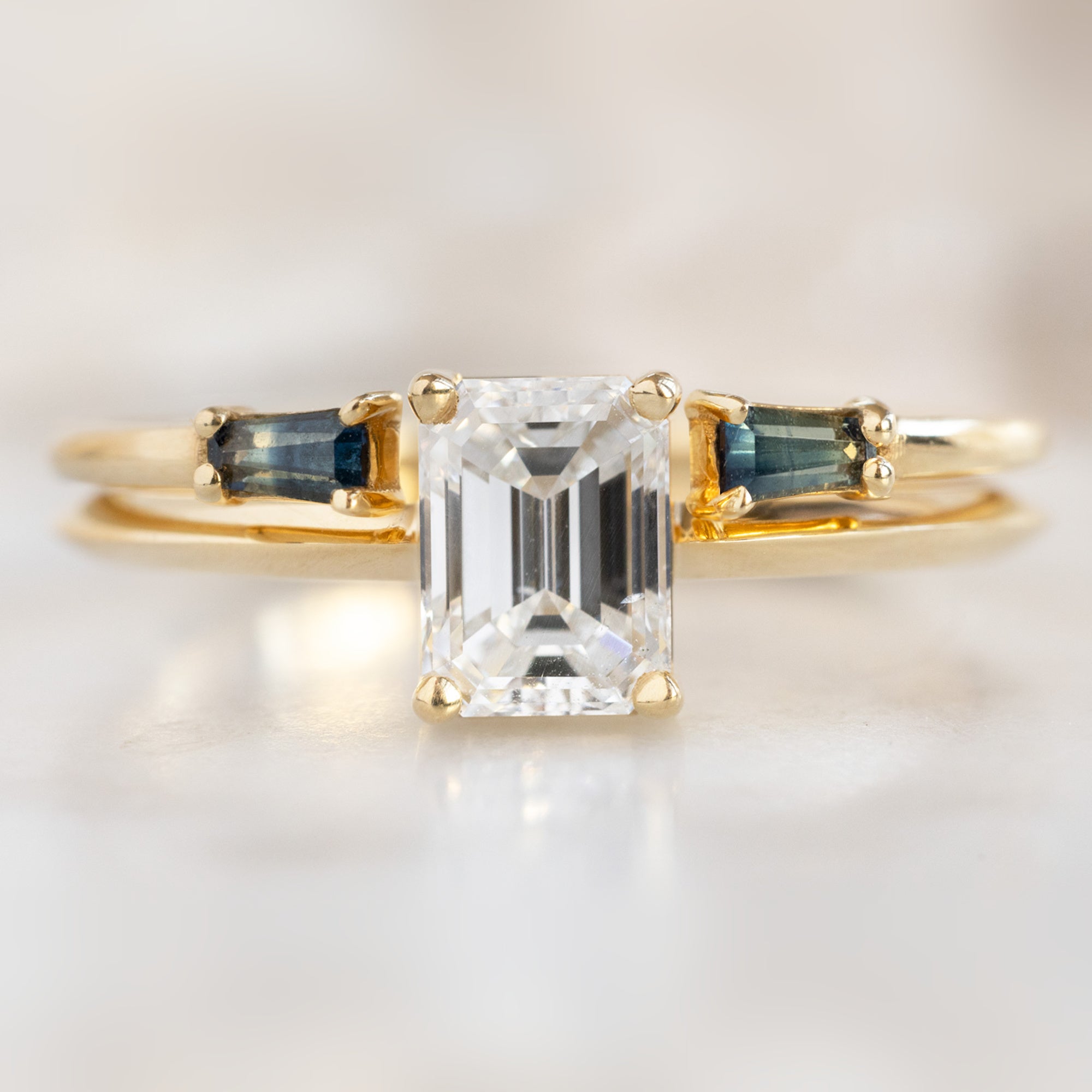 Alexis Russell  Engagement Rings The Bryn Ring | Build Your Own Emerald Cut White Diamond Engagement Ring