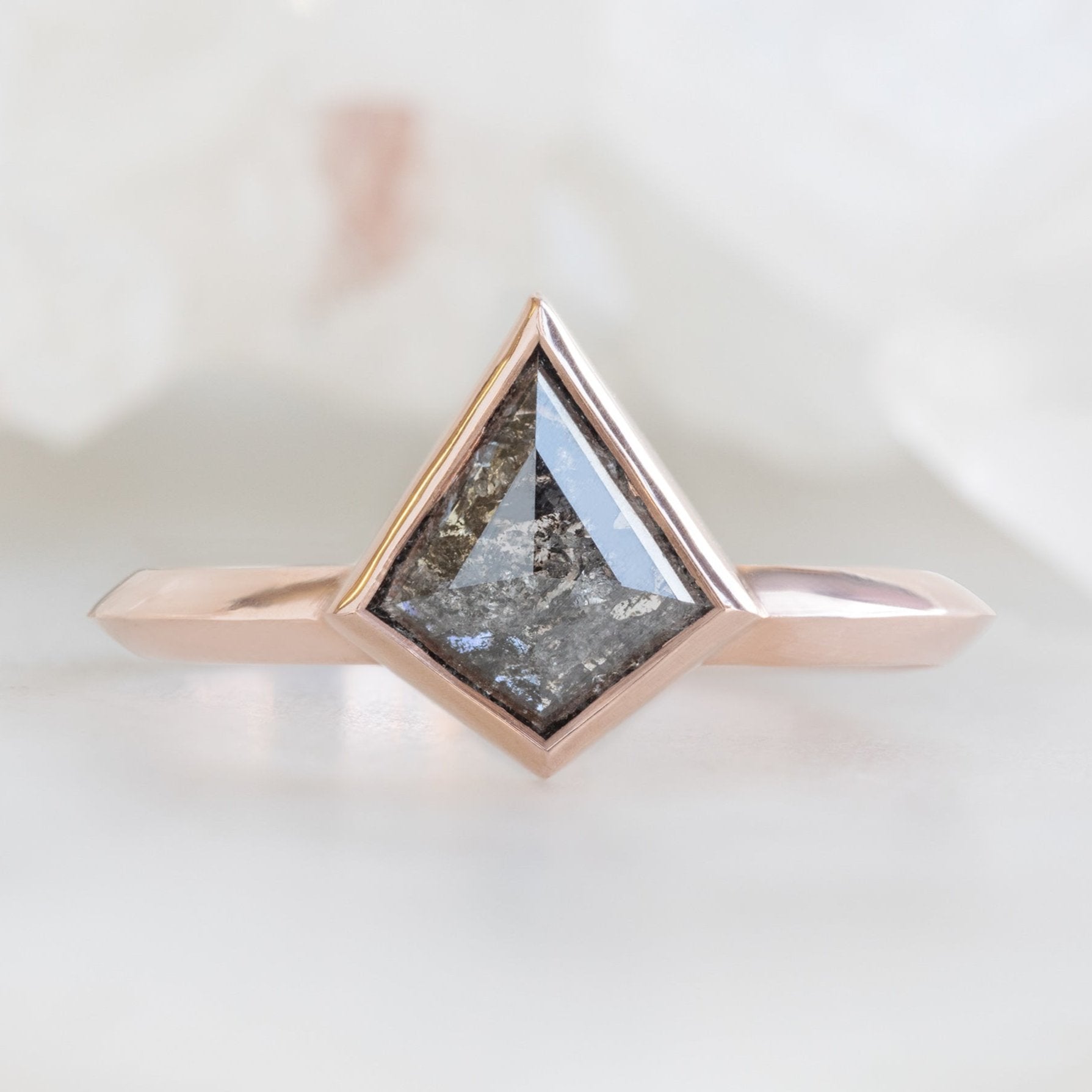 Alexis Russell Custom Diamond Ring Design Your Own Custom | Kite-Shaped Diamond Engagement Ring
