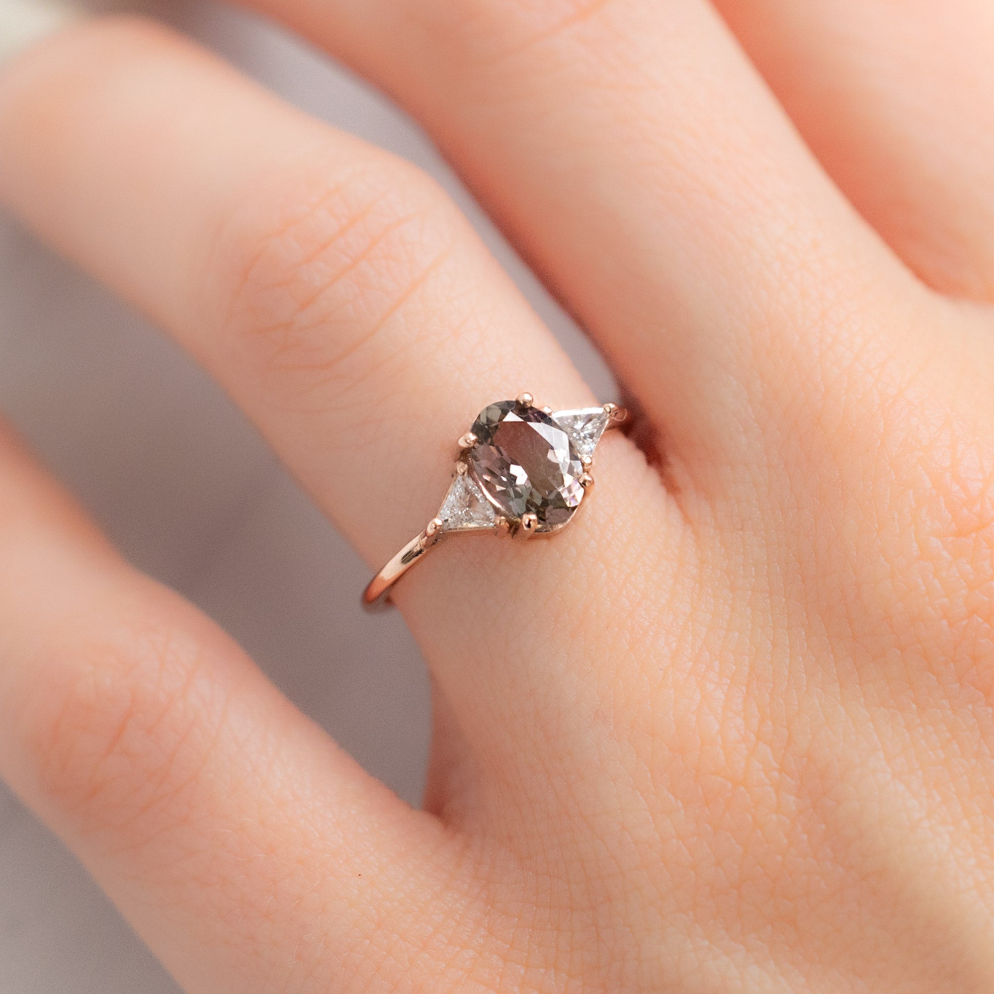 Alexis Russell  Engagement Rings The Jade Ring | Build Your Own Oval Tourmaline Engagement Ring