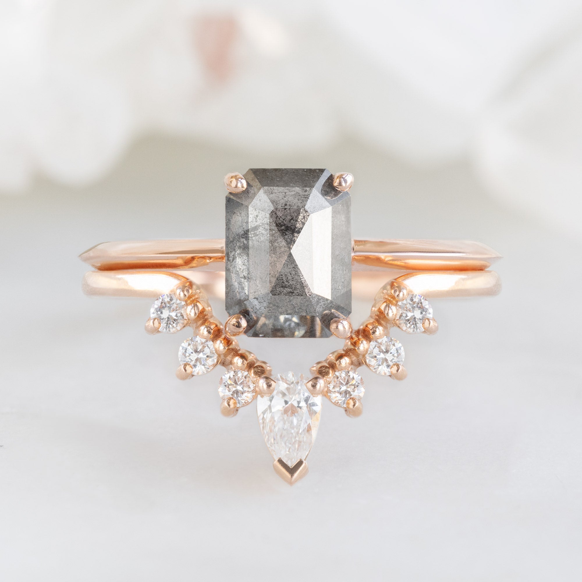 Alexis Russell Custom Diamond Ring Design Your Own Custom | Emerald-Cut Diamond Engagement Ring