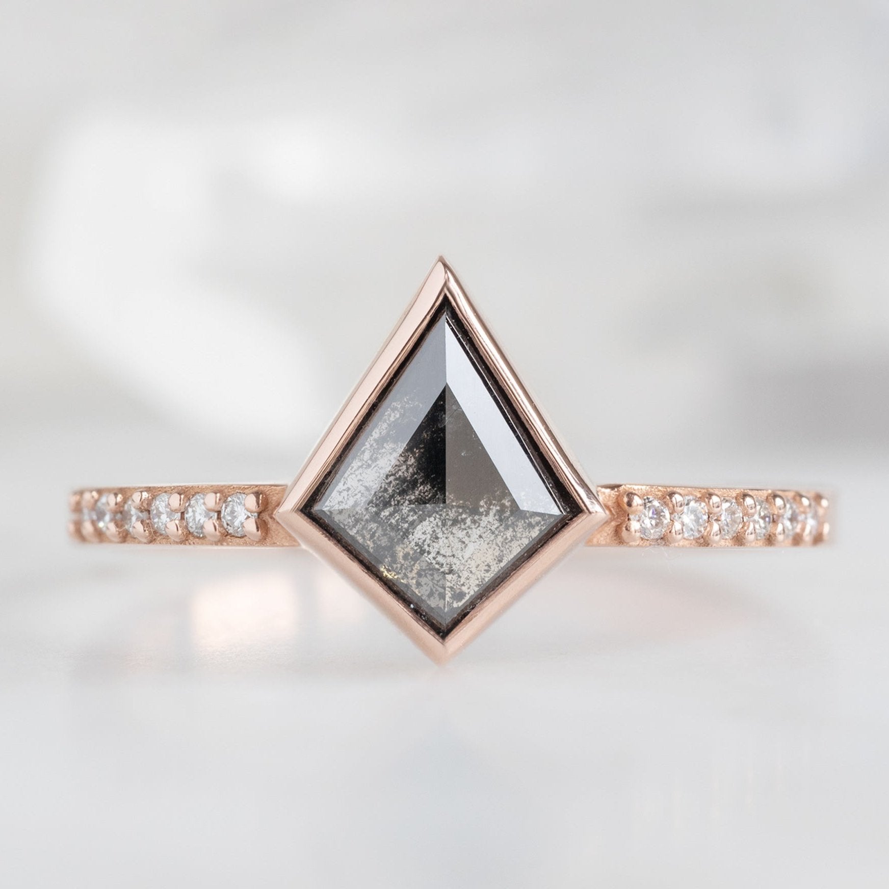 Alexis Russell Custom Diamond Ring Design Your Own Custom | Kite-Shaped Diamond Engagement Ring
