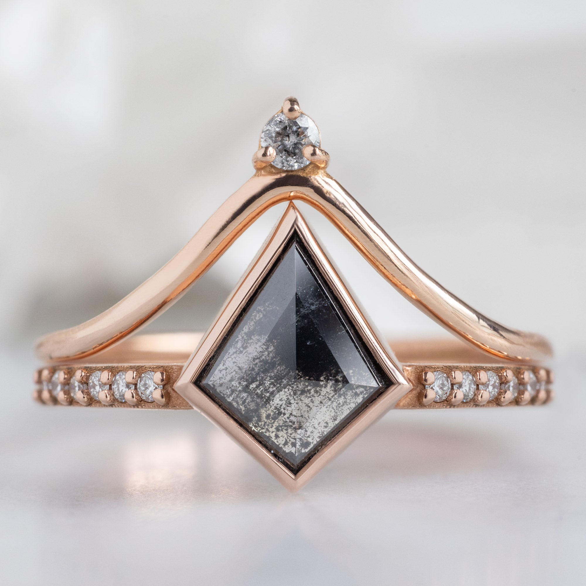 Alexis Russell Custom Diamond Ring Design Your Own Custom | Kite-Shaped Diamond Engagement Ring