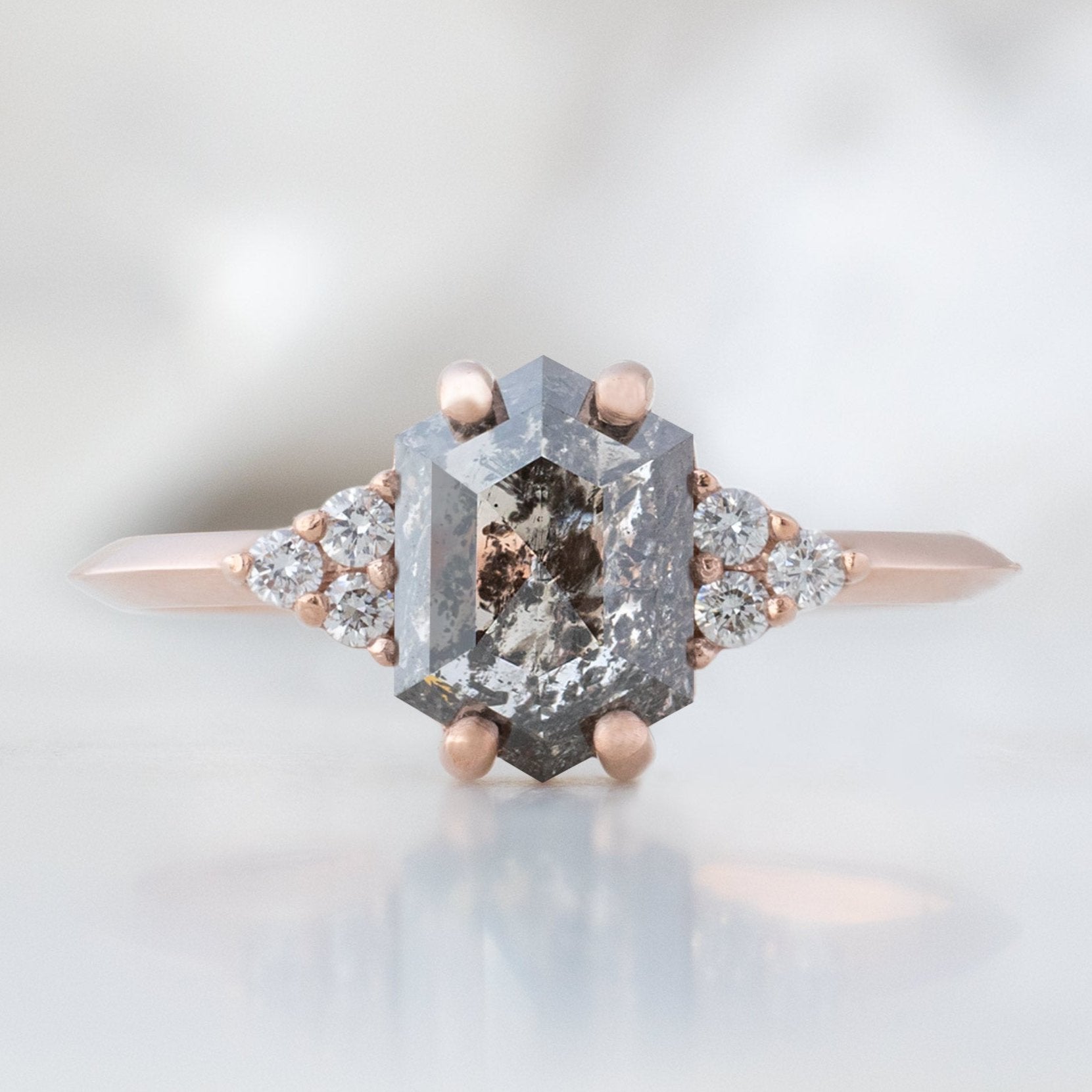 Alexis Russell Custom Diamond Ring Design Your Own Custom | Hexagon Diamond Engagement Ring