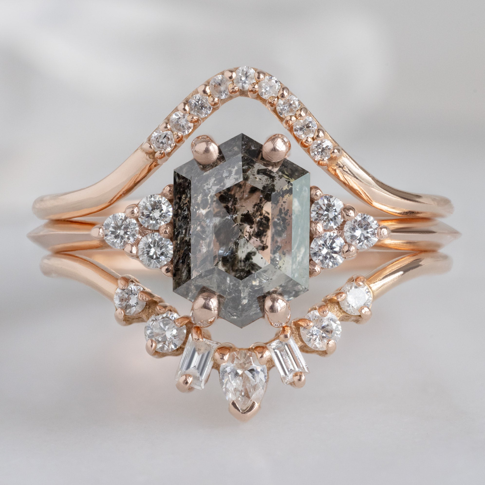 Alexis Russell Custom Diamond Ring Design Your Own Custom | Hexagon Diamond Engagement Ring