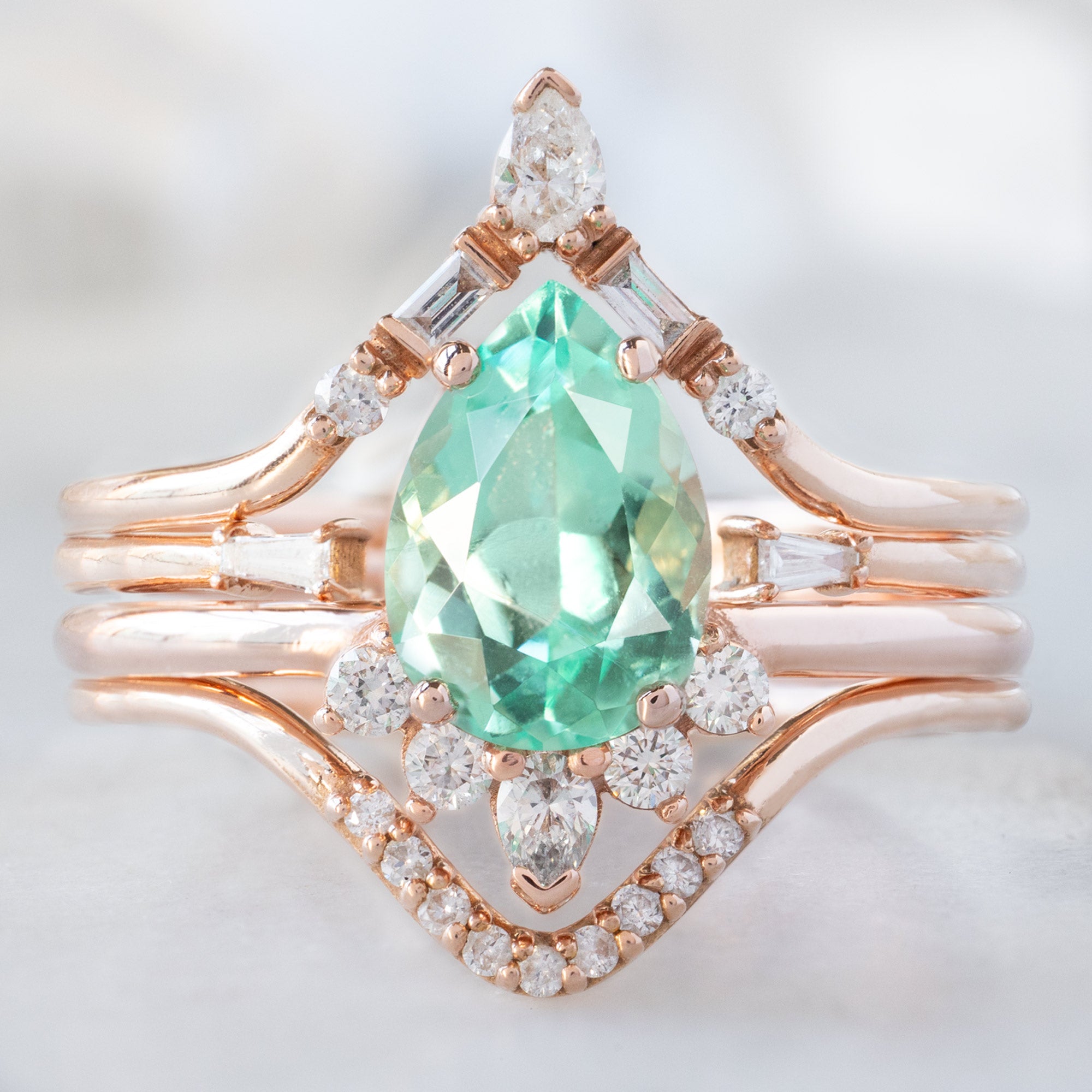 Alexis Russell Custom Diamond Ring Design Your Own Custom | Emerald Engagement Ring