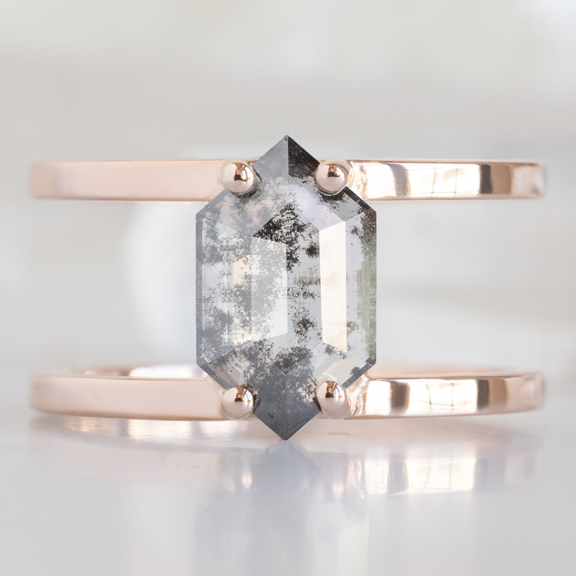Alexis Russell Custom Diamond Ring Design Your Own Custom | Hexagon Diamond Engagement Ring