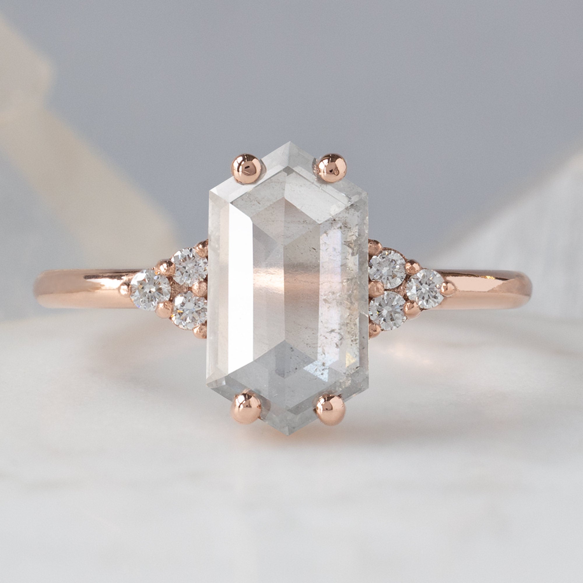 Alexis Russell Custom Diamond Ring Design Your Own Custom | Hexagon Diamond Engagement Ring