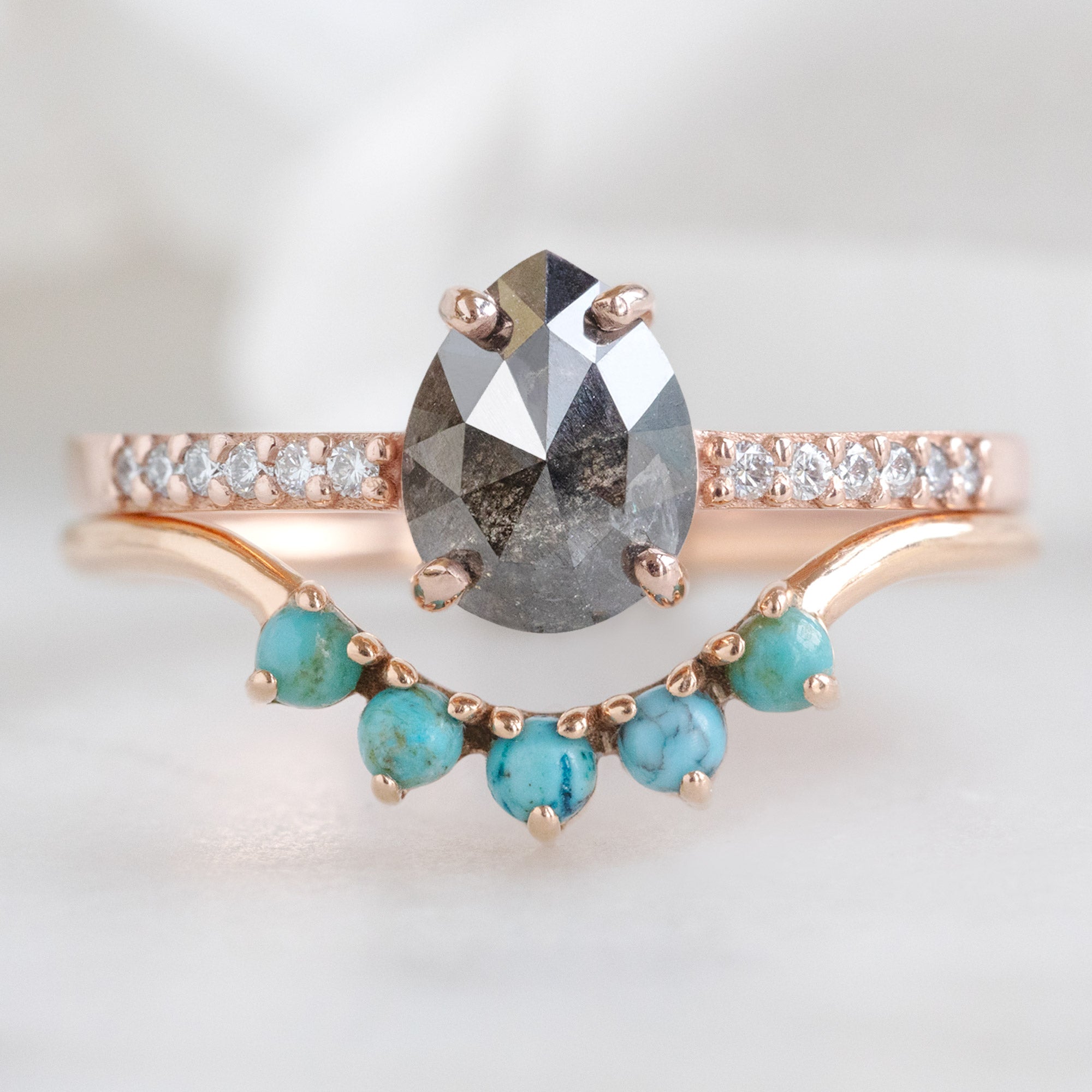 Alexis Russell  Engagement Rings The Willow Ring | Build Your Own Pear Black Diamond Engagement Ring