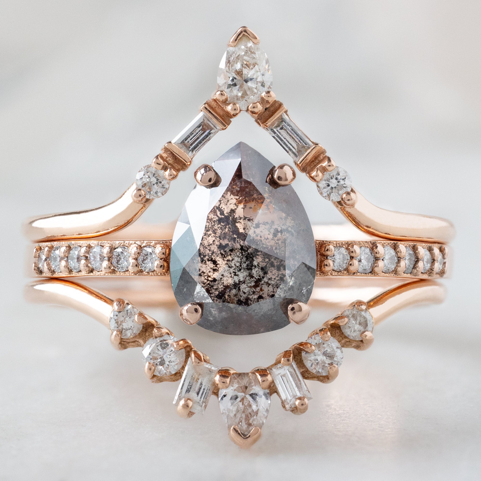 Alexis Russell  Engagement Rings The Willow Ring | Build Your Own Pear Black Diamond Engagement Ring