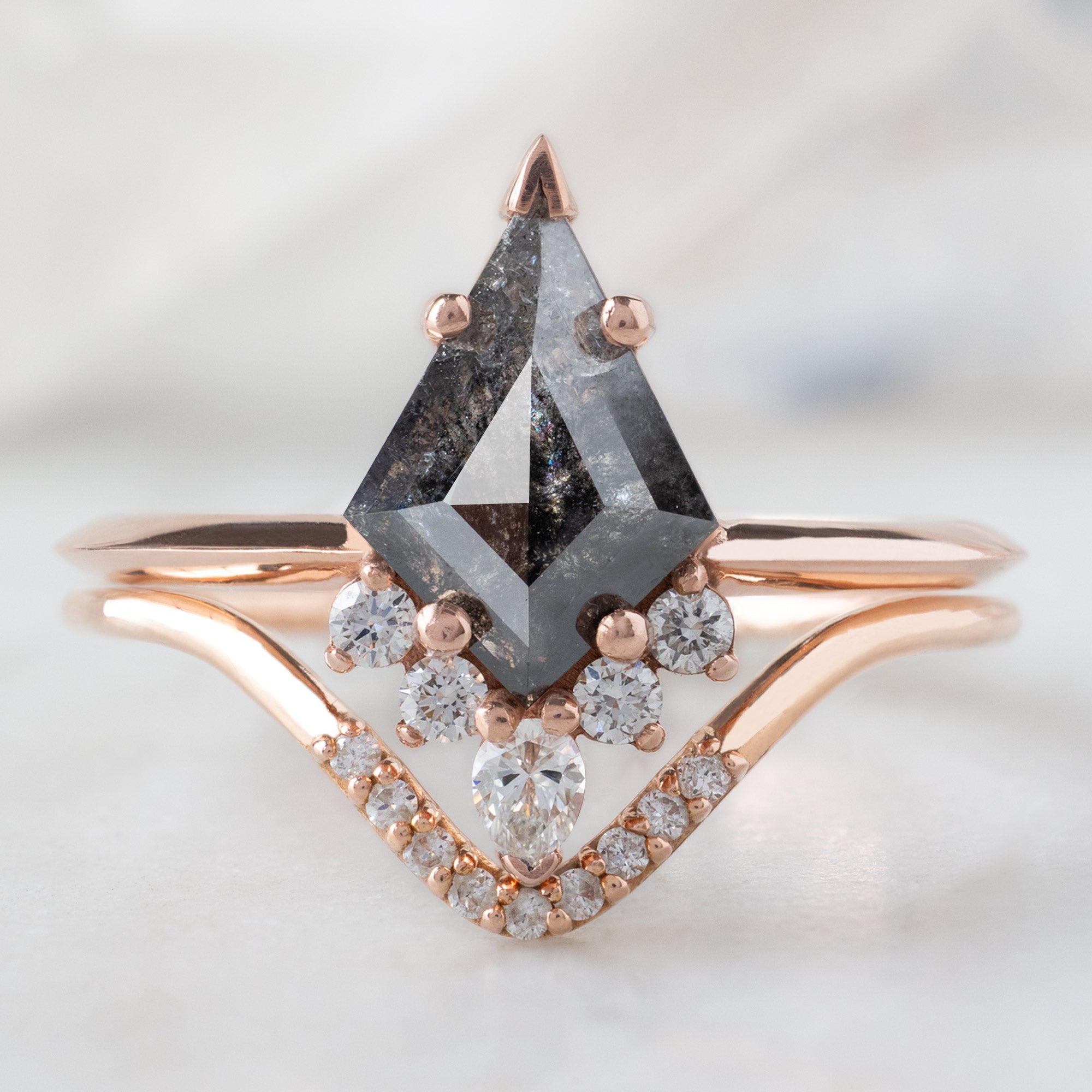 Alexis Russell  Engagement Rings The Aster Ring | Build Your Own Kite Black Diamond Engagement Ring