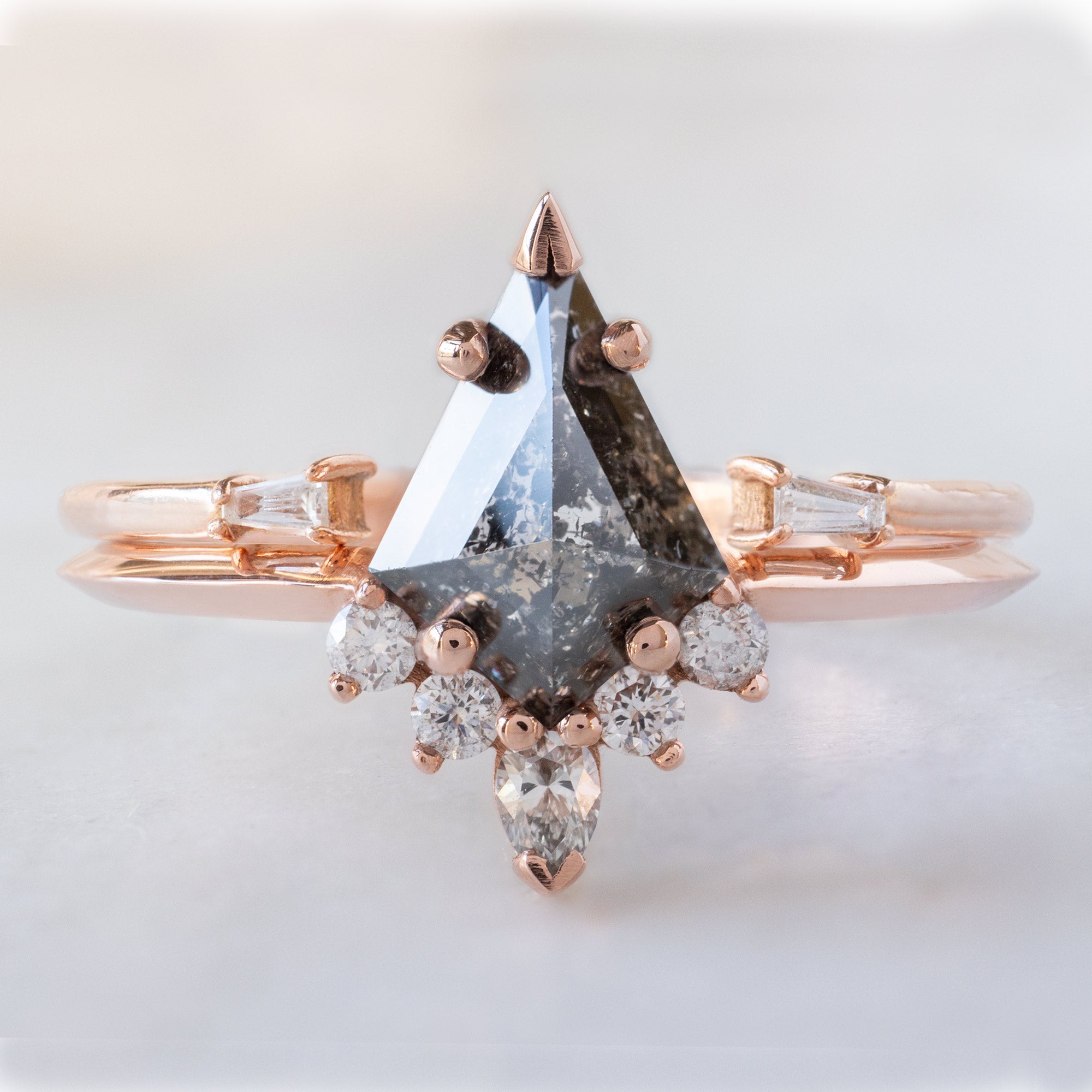Alexis Russell  Engagement Rings The Aster Ring | Build Your Own Kite Black Diamond Engagement Ring