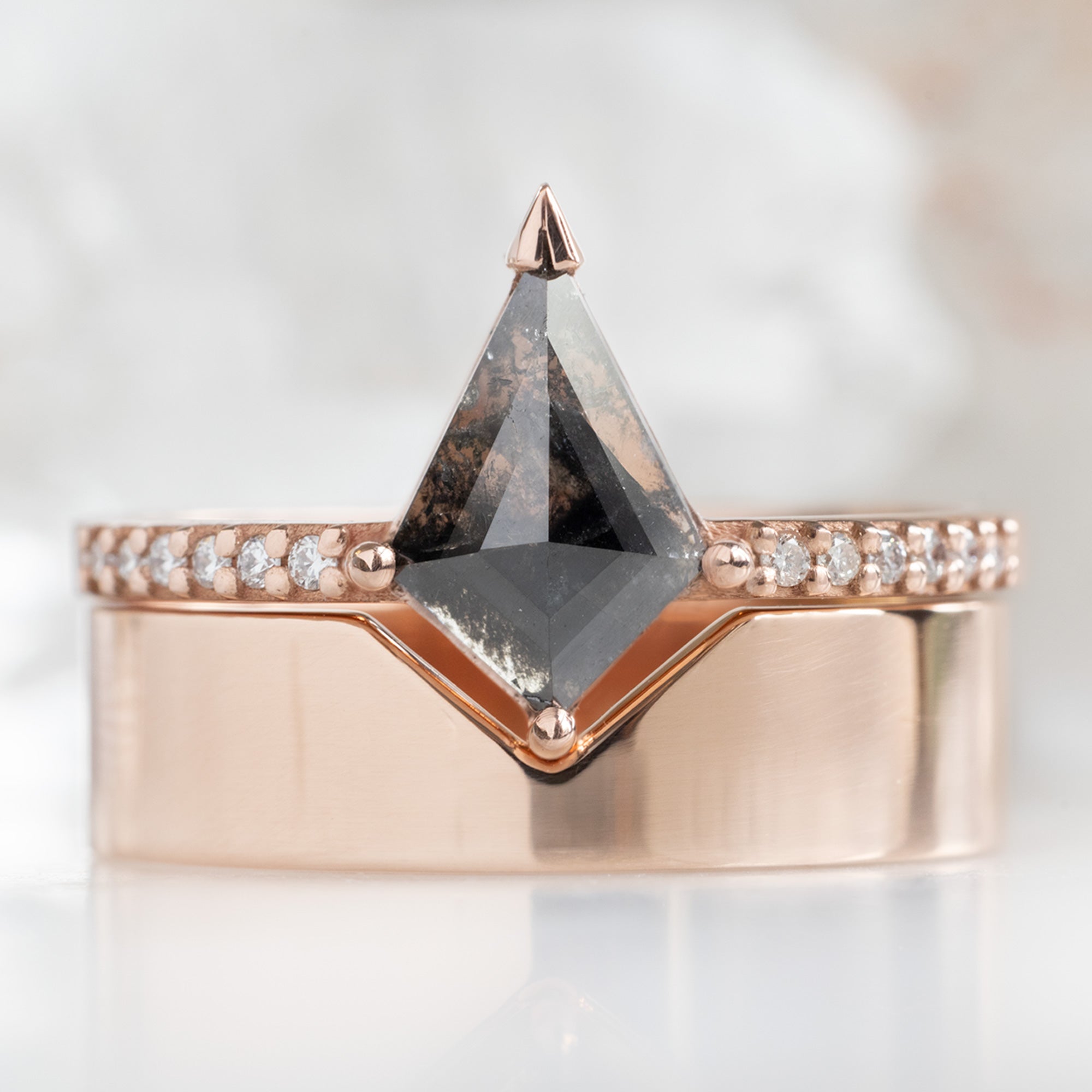 Alexis Russell  Engagement Rings The Willow Ring | Build Your Own Kite Black Diamond Engagement Ring