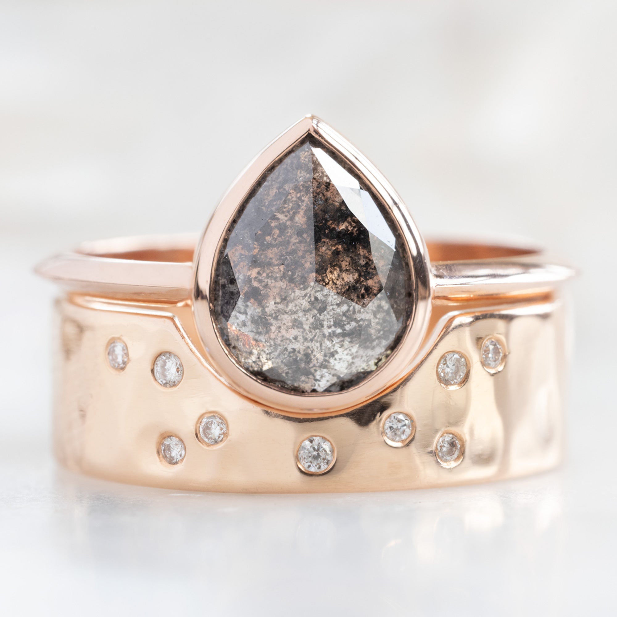 Alexis Russell  Engagement Rings The Hazel Ring | Build Your Own Pear Black Diamond Engagement Ring