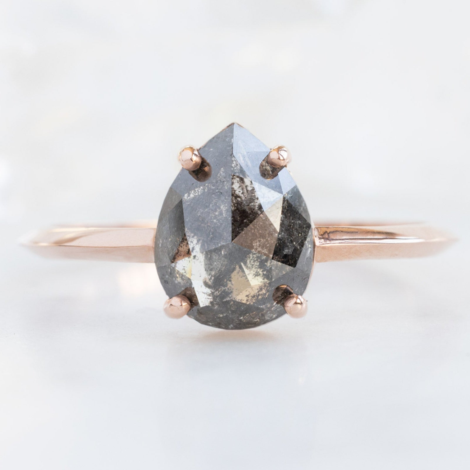 Alexis Russell  Engagement Rings The Bryn Ring | Build Your Own Pear Black Diamond Engagement Ring