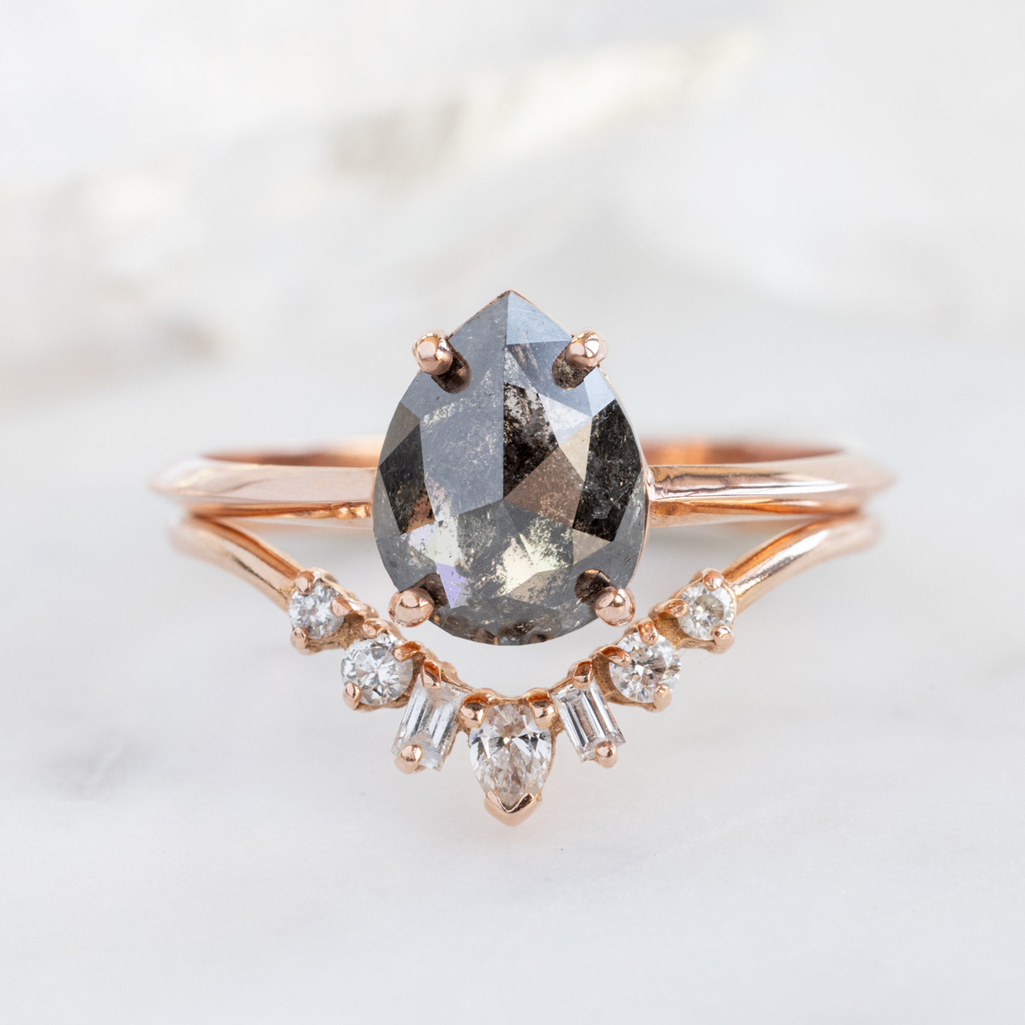 Alexis Russell  Engagement Rings The Bryn Ring | Build Your Own Pear Black Diamond Engagement Ring