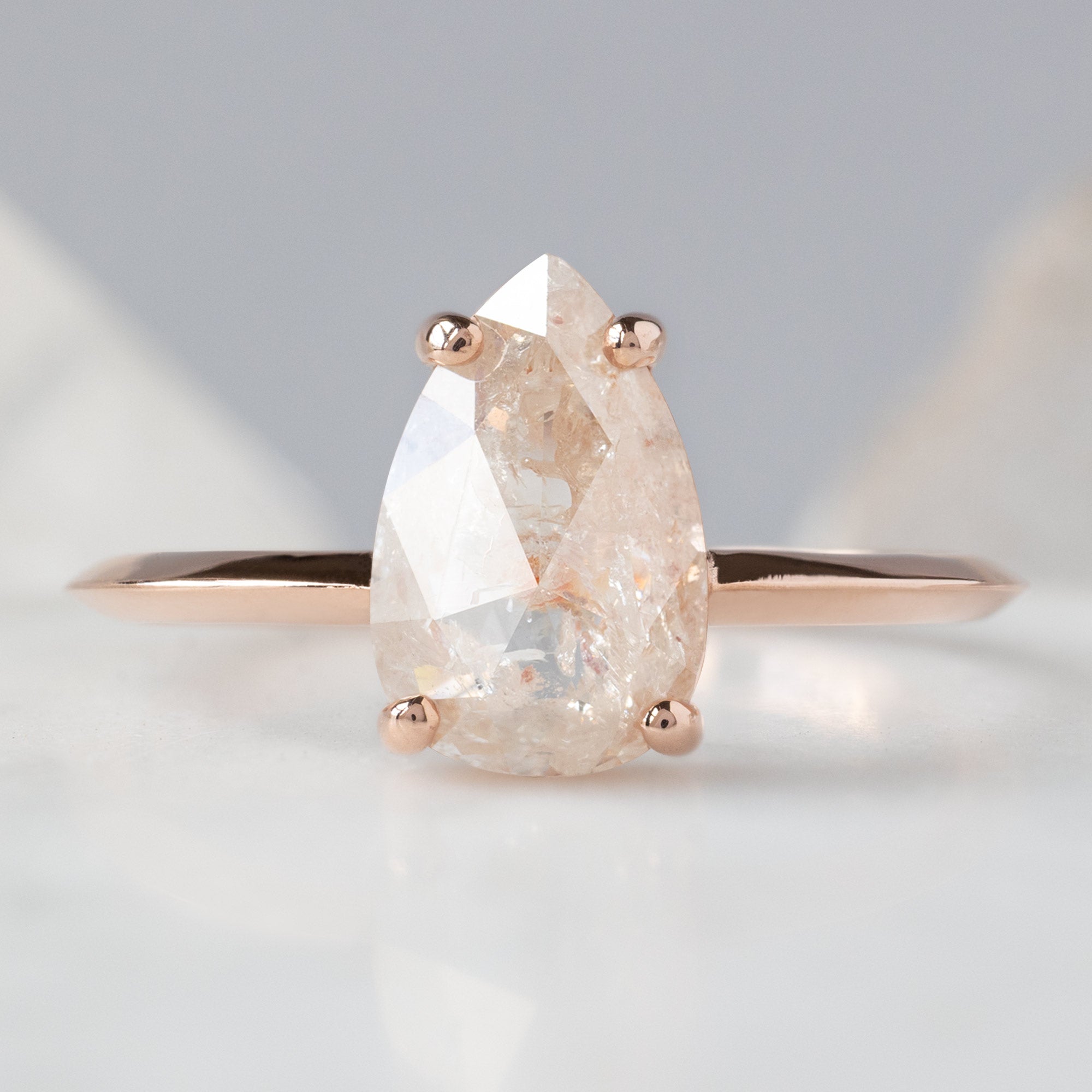 Alexis Russell  Engagement Rings The Bryn Ring | 1.35ct Pear Pink Diamond in 14K Rose Gold