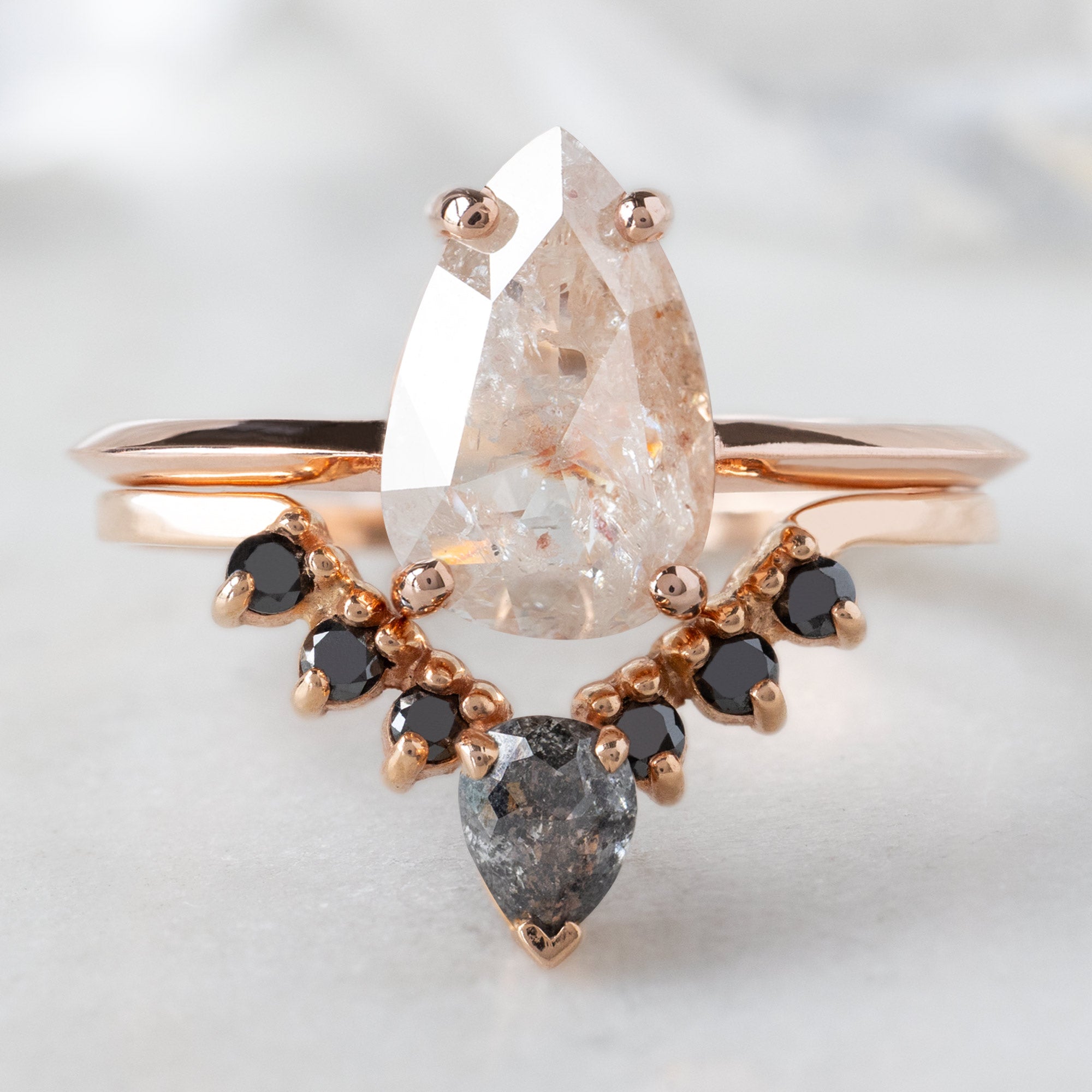 Alexis Russell  Engagement Rings The Bryn Ring | 1.35ct Pear Pink Diamond in 14K Rose Gold