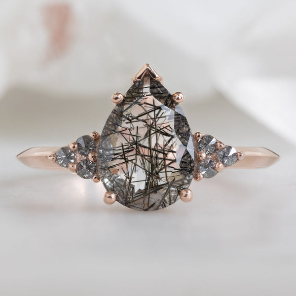 Alexis Russell  Engagement Rings The Ivy Ring | Build Your Own Pear Tourmaline in Quartz Engagement Ring