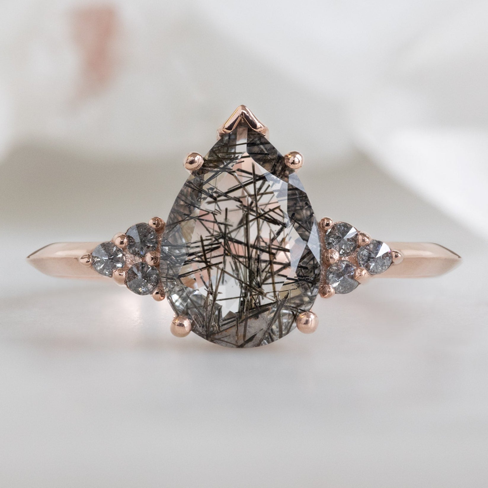 Alexis Russell  Engagement Rings The Ivy Ring | Build Your Own Pear Tourmaline in Quartz Engagement Ring