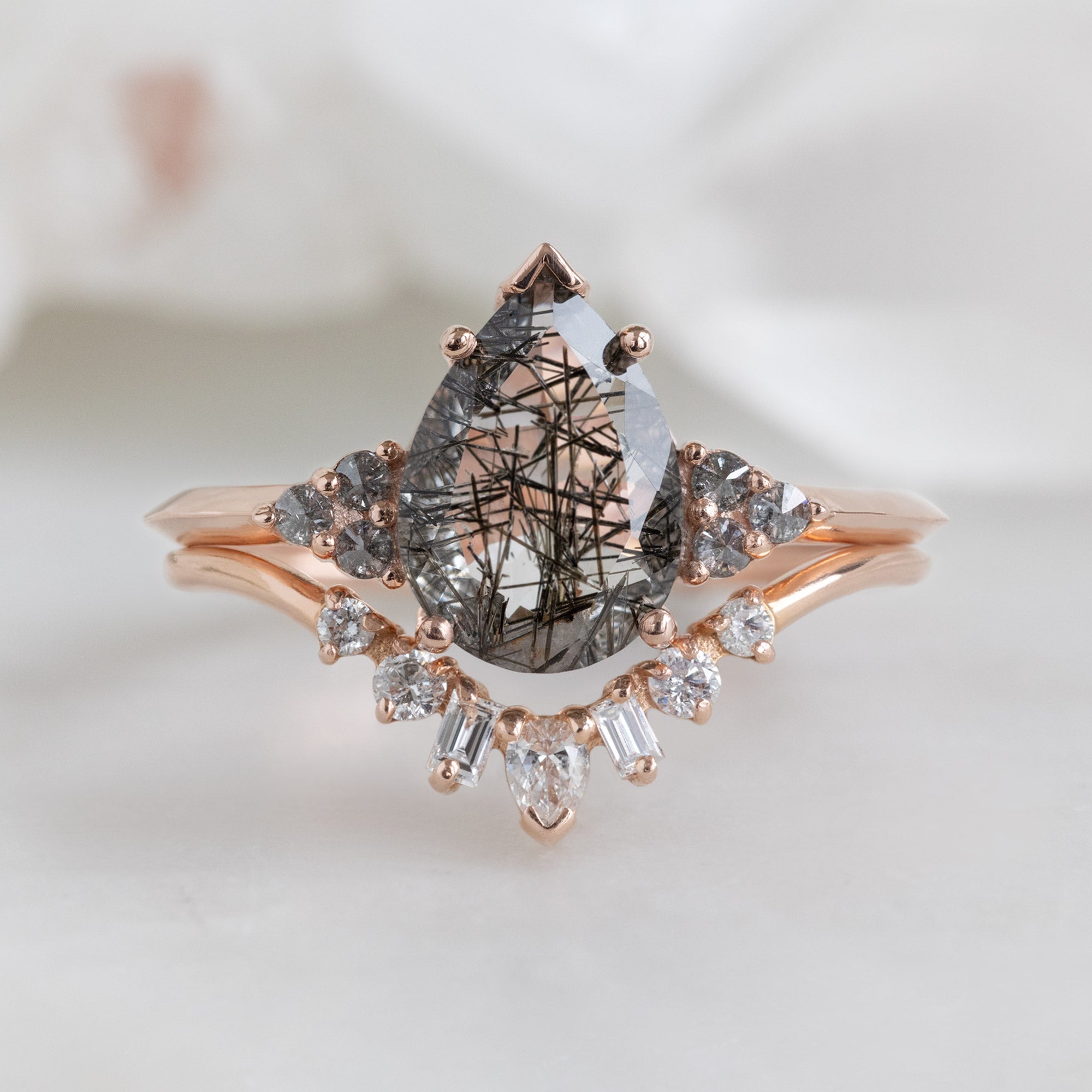 Alexis Russell  Engagement Rings The Ivy Ring | Build Your Own Pear Tourmaline in Quartz Engagement Ring