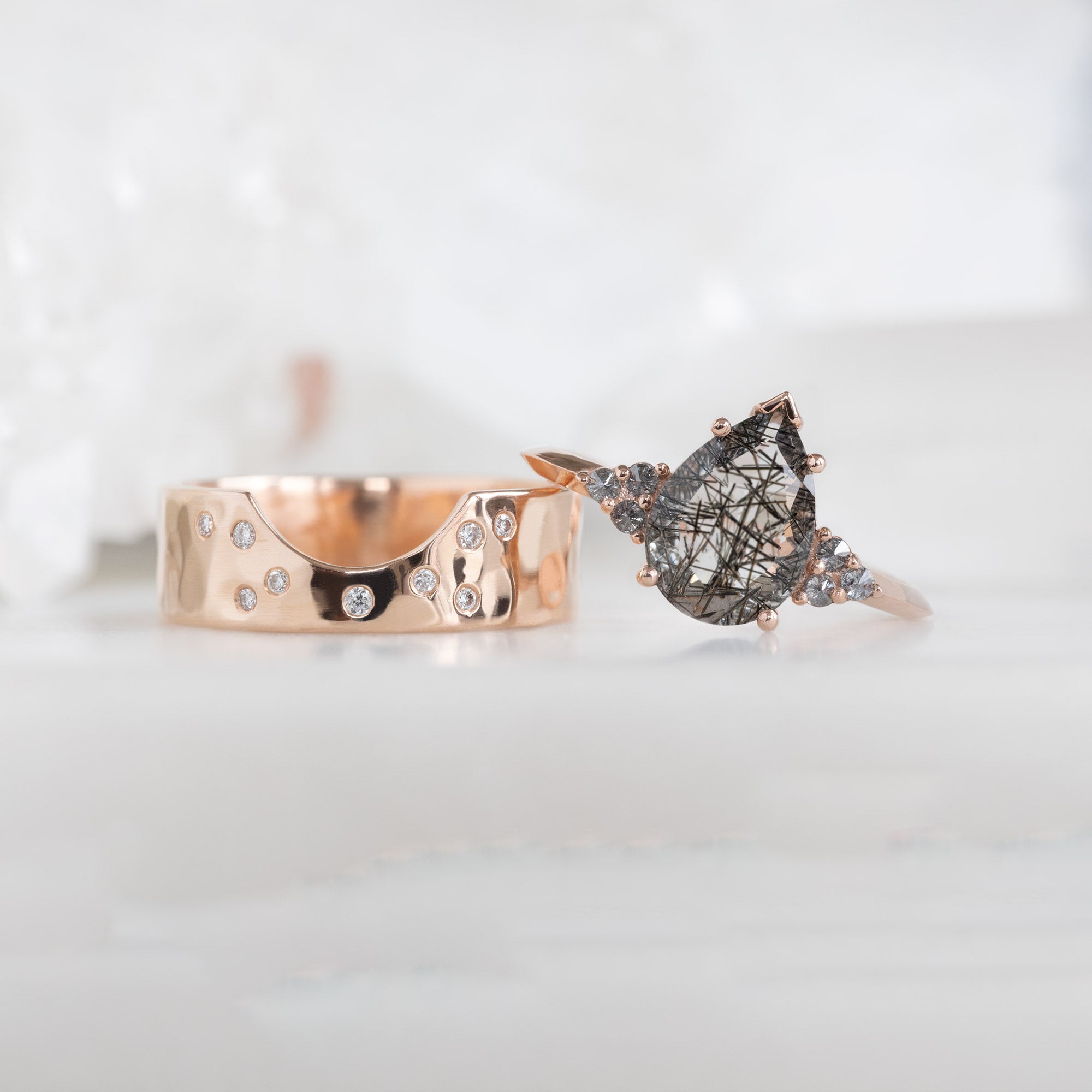 Alexis Russell  Engagement Rings The Ivy Ring | Build Your Own Pear Tourmaline in Quartz Engagement Ring