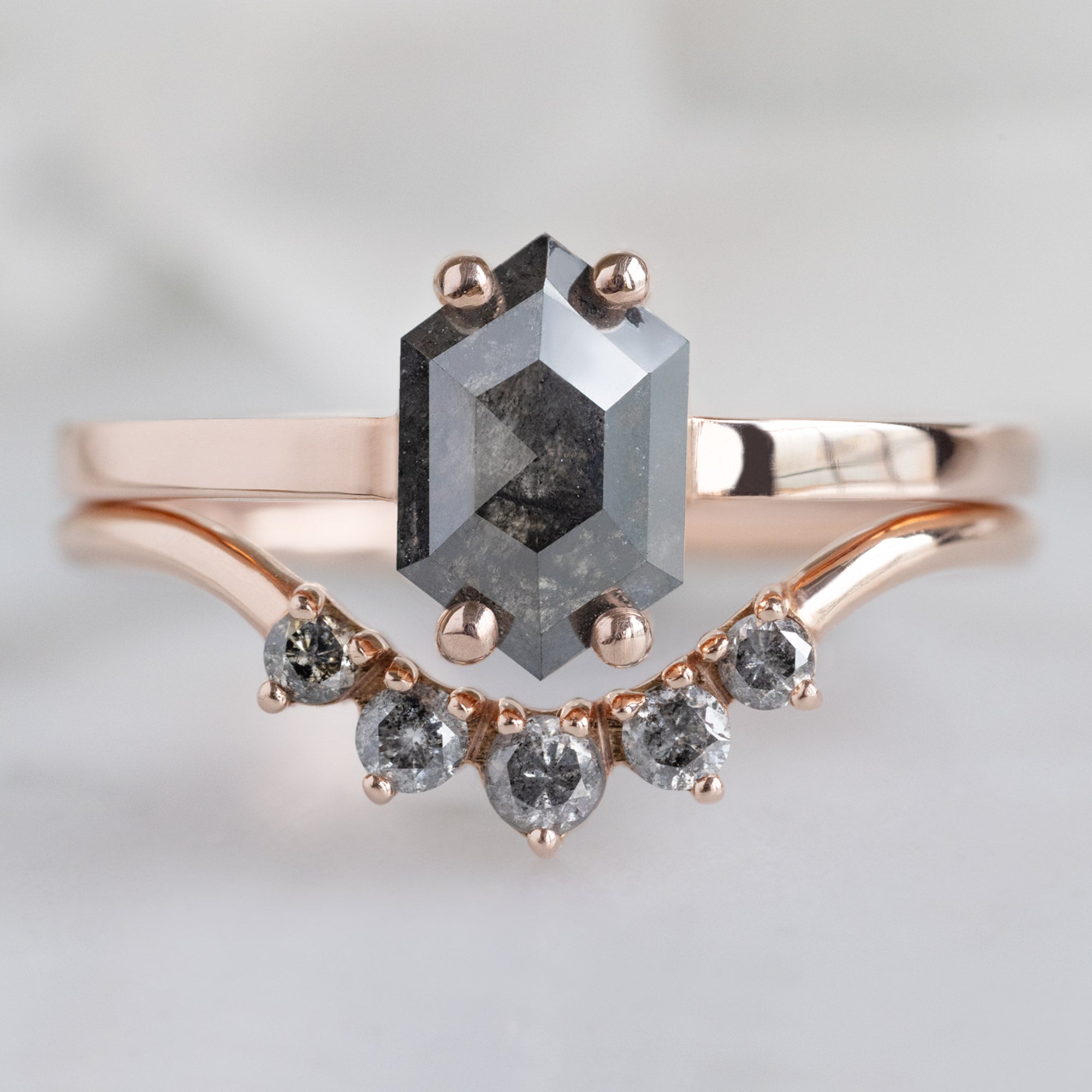 Alexis Russell  Engagement Rings The Bryn Ring | Build Your Own Hexagon Black Diamond Engagement Ring