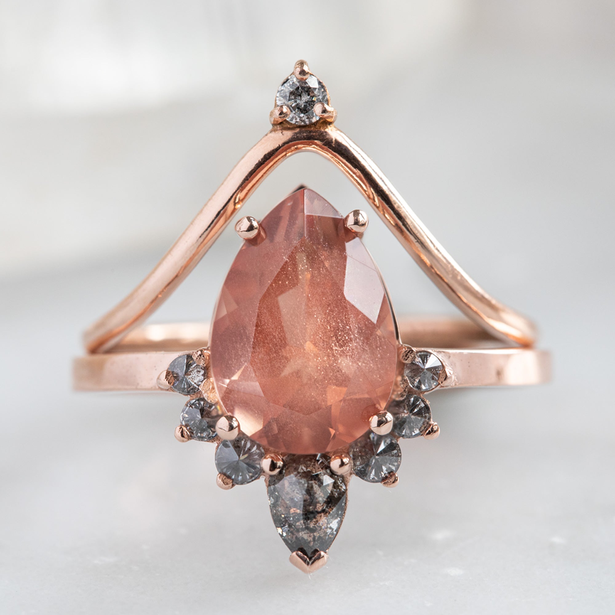 Alexis Russell  Engagement Rings The Aster Ring | Build Your Own Pear Sunstone Engagement Ring
