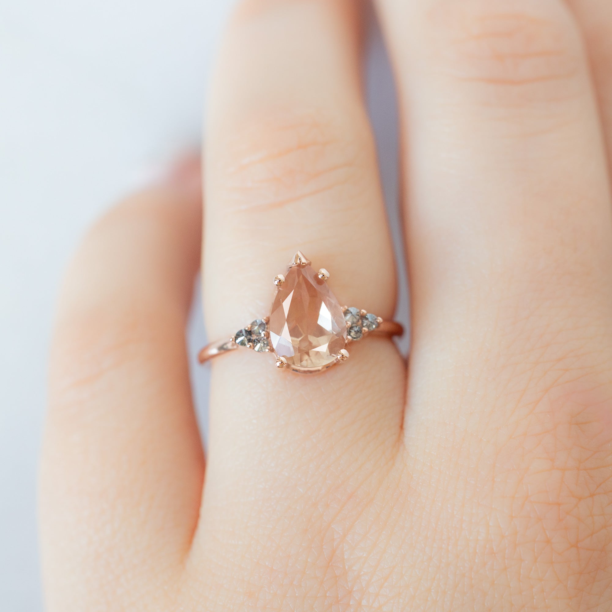 Alexis Russell  Engagement Rings The Ivy Ring | 1.89ct Pear Sunstone in 14K Rose Gold