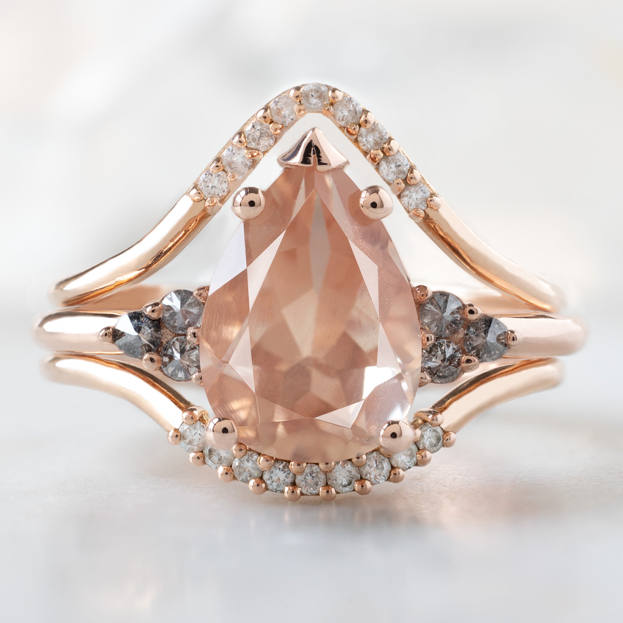 Alexis Russell  Engagement Rings The Ivy Ring | 1.89ct Pear Sunstone in 14K Rose Gold