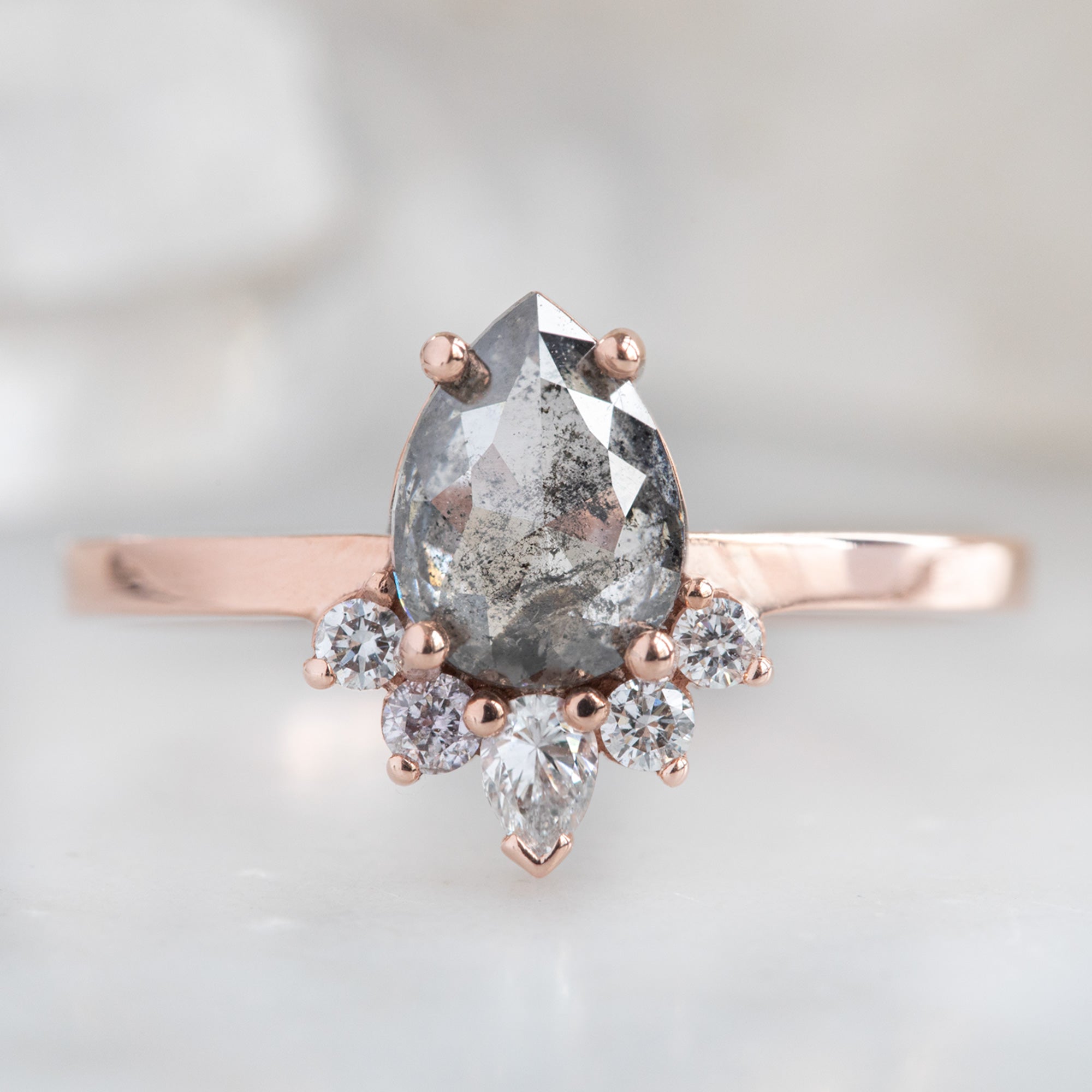 Alexis Russell  Engagement Rings The Aster Ring | Build Your Own Pear Salt and Pepper Diamond Engagement Ring