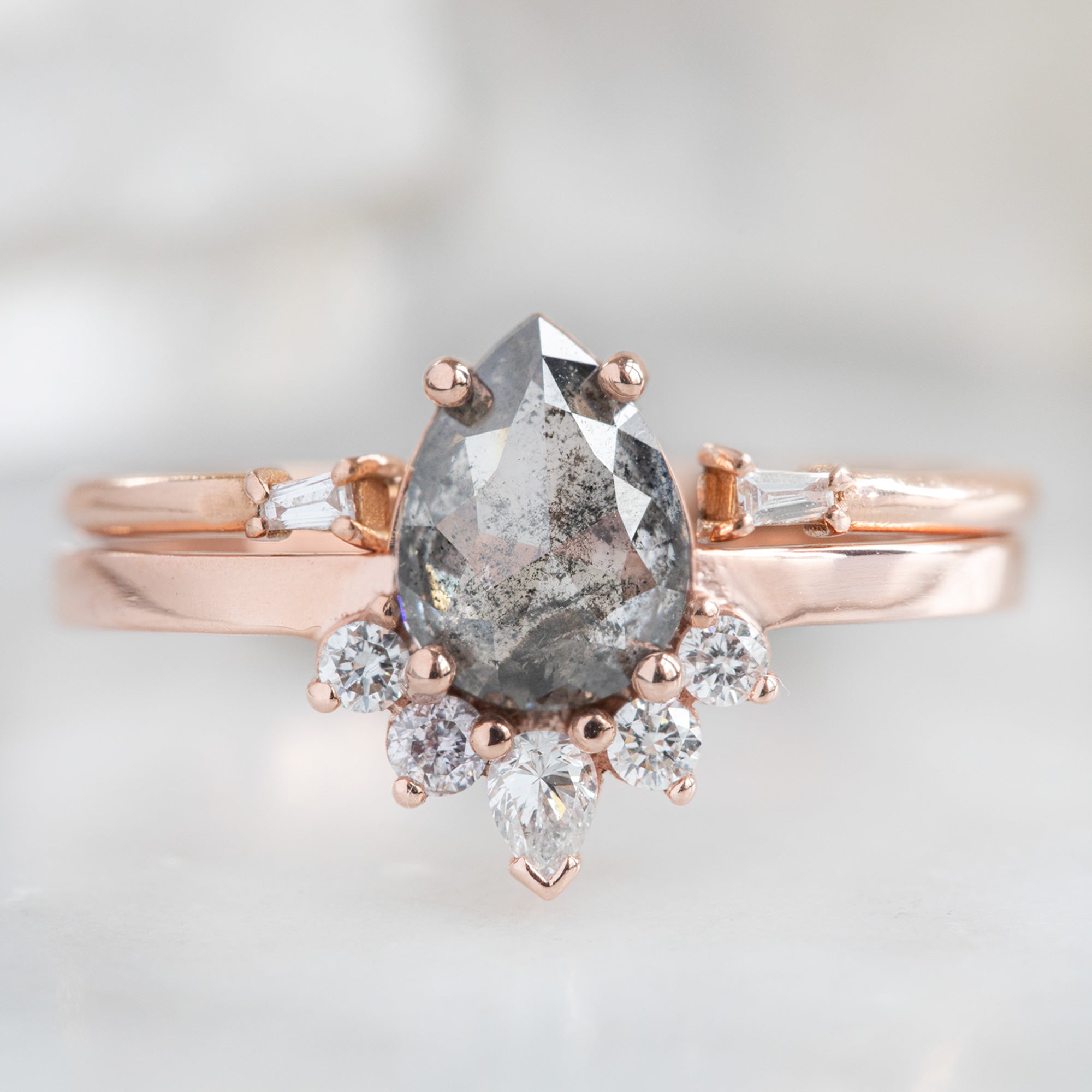 Alexis Russell  Engagement Rings The Aster Ring | Build Your Own Pear Salt and Pepper Diamond Engagement Ring