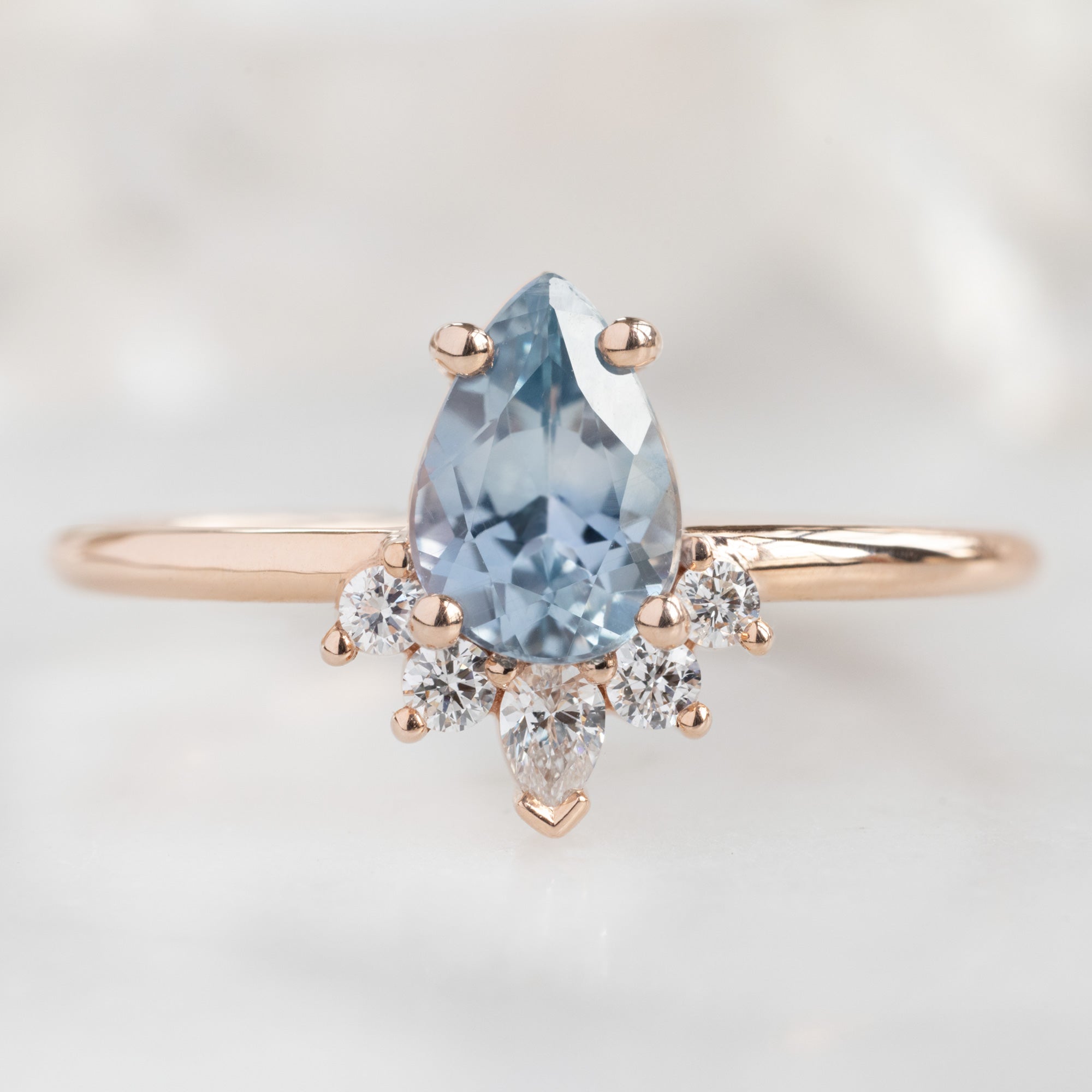 Alexis Russell  Engagement Rings The Aster Ring | Build Your Own Pear Blue Sapphire Engagement Ring