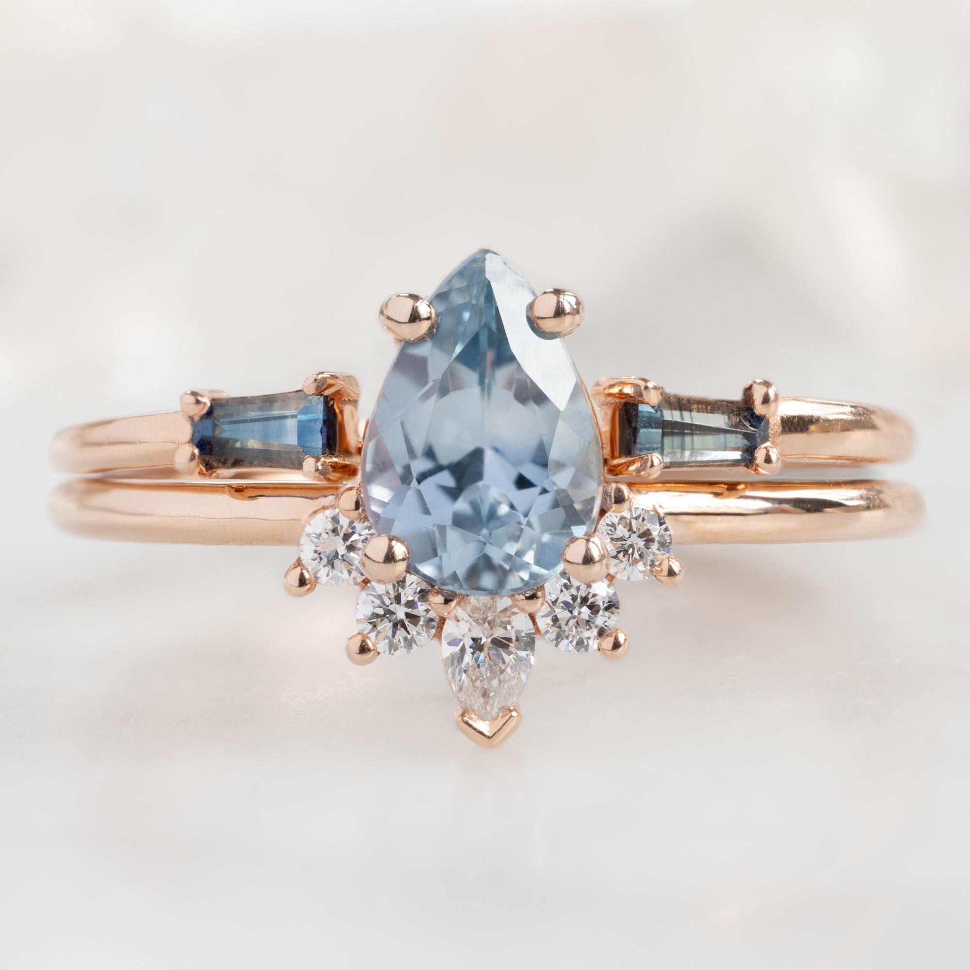 Alexis Russell  Engagement Rings The Aster Ring | Build Your Own Pear Blue Sapphire Engagement Ring