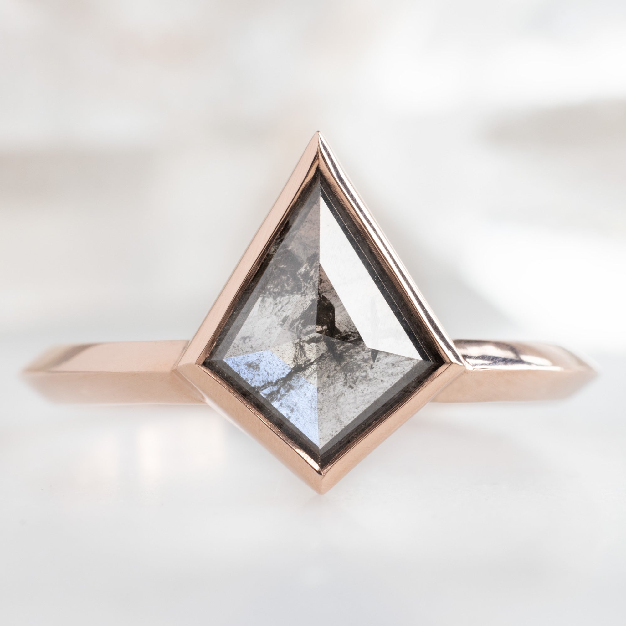 Alexis Russell  Engagement Rings The Hazel Ring | Build Your Own Kite Salt and Pepper Diamond Engagement Ring