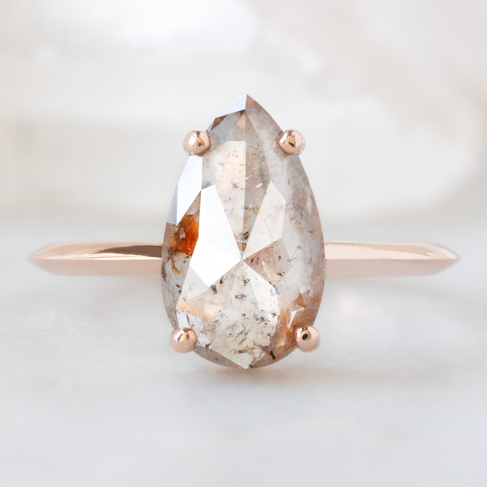 Alexis Russell  Engagement Rings The Bryn Ring | 1.76ct Pear Pink Diamond in 14K Rose Gold