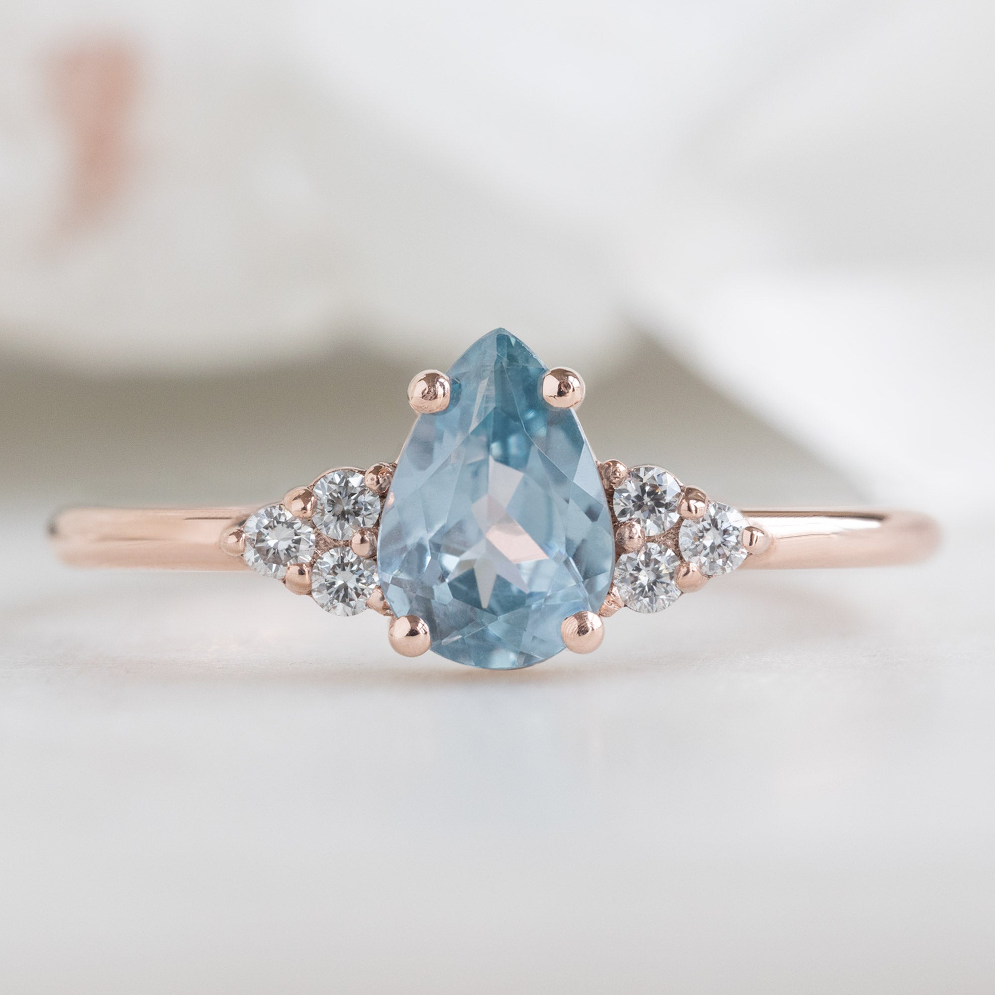 Alexis Russell  Engagement Rings The Ivy Ring | Build Your Own Pear Blue Sapphire Engagement Ring