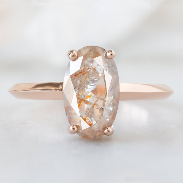 Alexis Russell  Engagement Rings The Bryn Ring | 1.89ct Oval Red Diamond in 14K Rose Gold