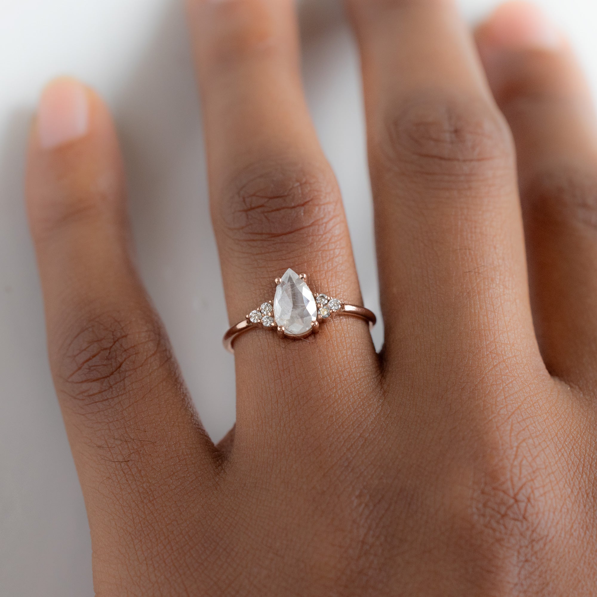 Alexis Russell  Engagement Rings The Ivy Ring | Build Your Own Pear Icy White Diamond Engagement Ring