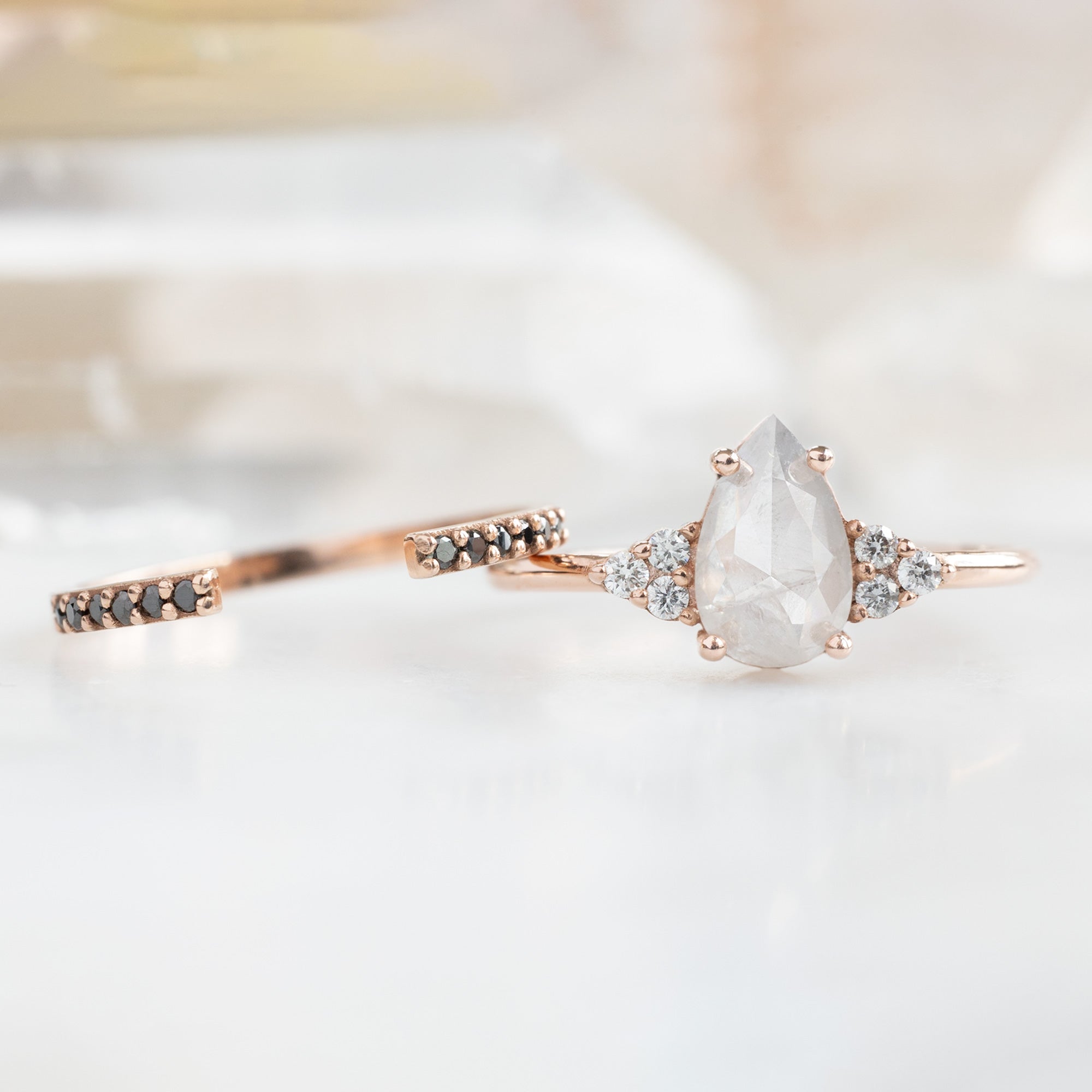 Alexis Russell  Engagement Rings The Ivy Ring | Build Your Own Pear Icy White Diamond Engagement Ring