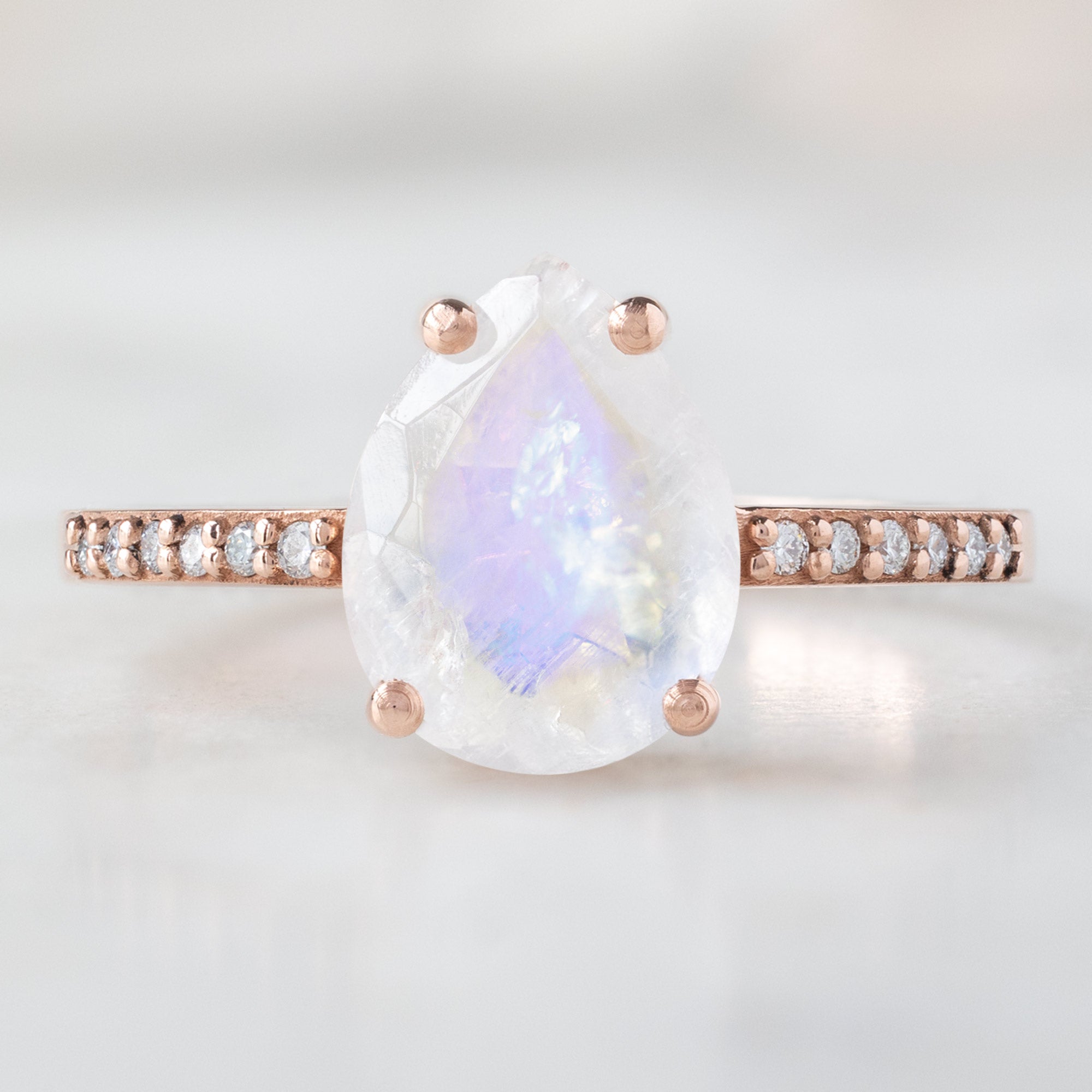 Alexis Russell  Engagement Rings The Willow Ring | Build Your Own Pear Moonstone Engagement Ring