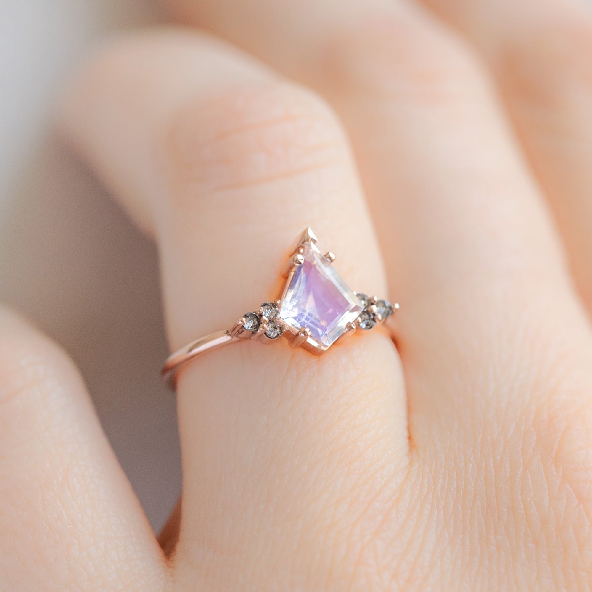 Alexis Russell  Engagement Rings The Ivy Ring | Build Your Own Kite Moonstone Engagement Ring