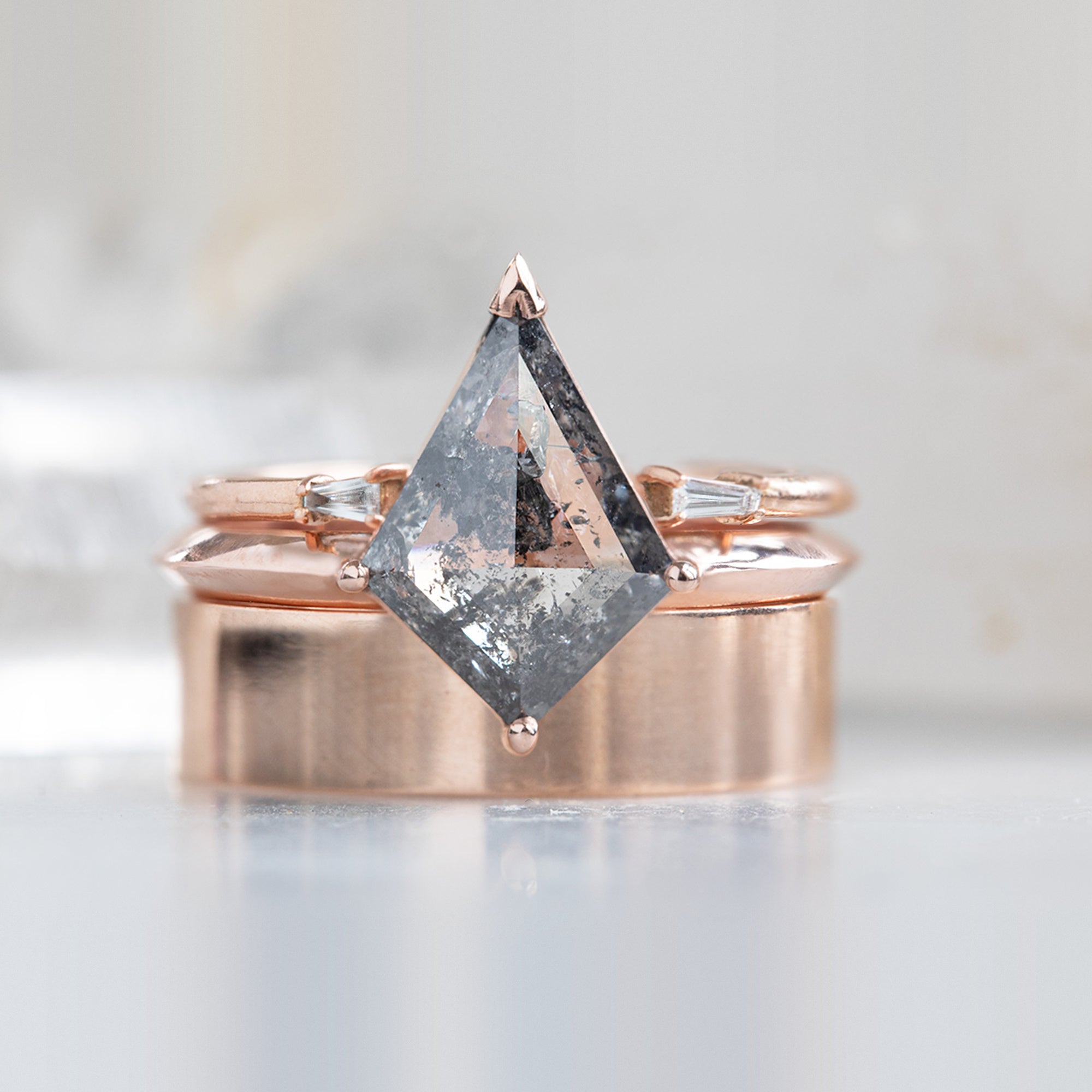 Alexis Russell  Engagement Rings The Sage Ring | Build Your Own Kite Salt and Pepper Diamond Engagement Ring
