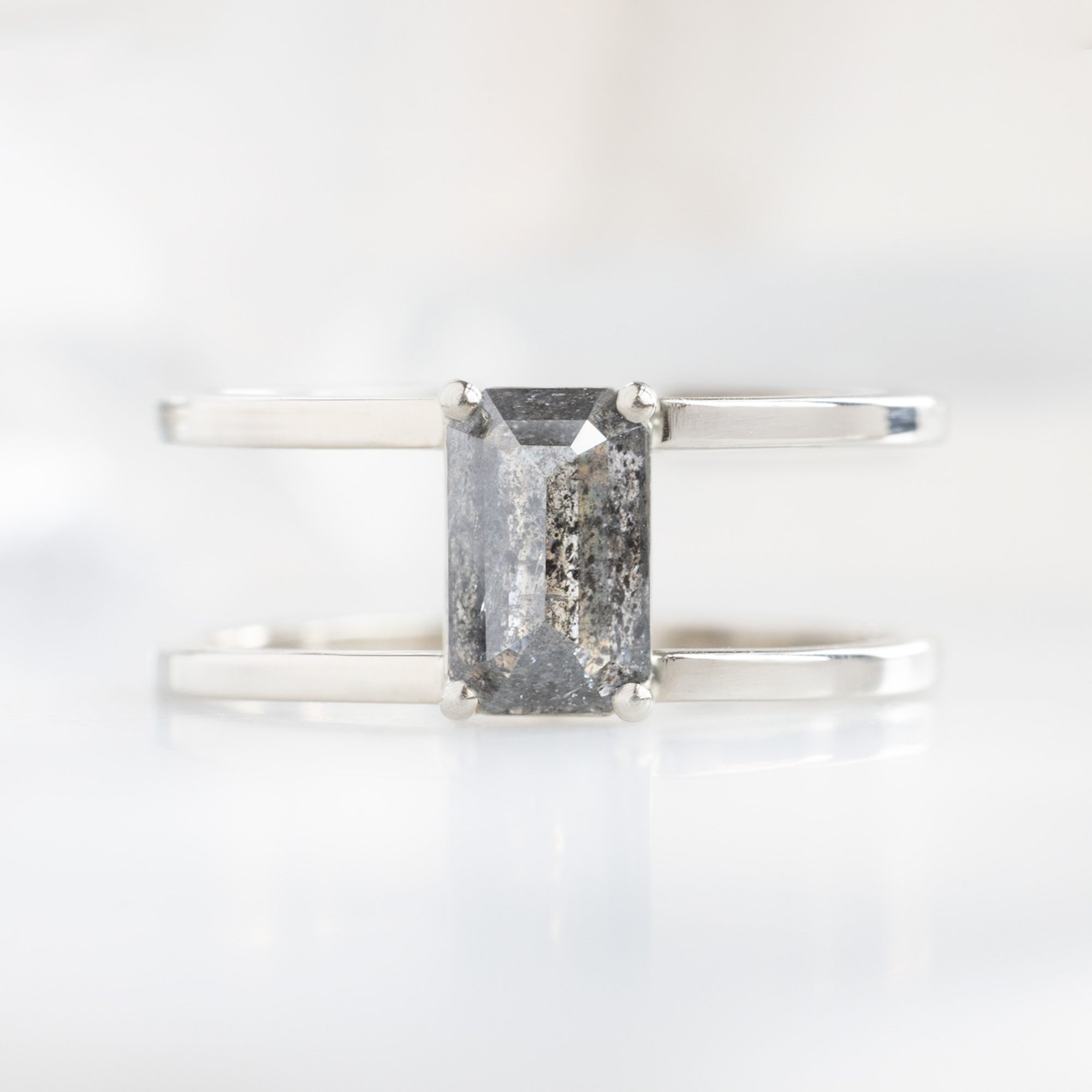 Alexis Russell Custom Diamond Ring Design Your Own Custom | Emerald-Cut Diamond Engagement Ring