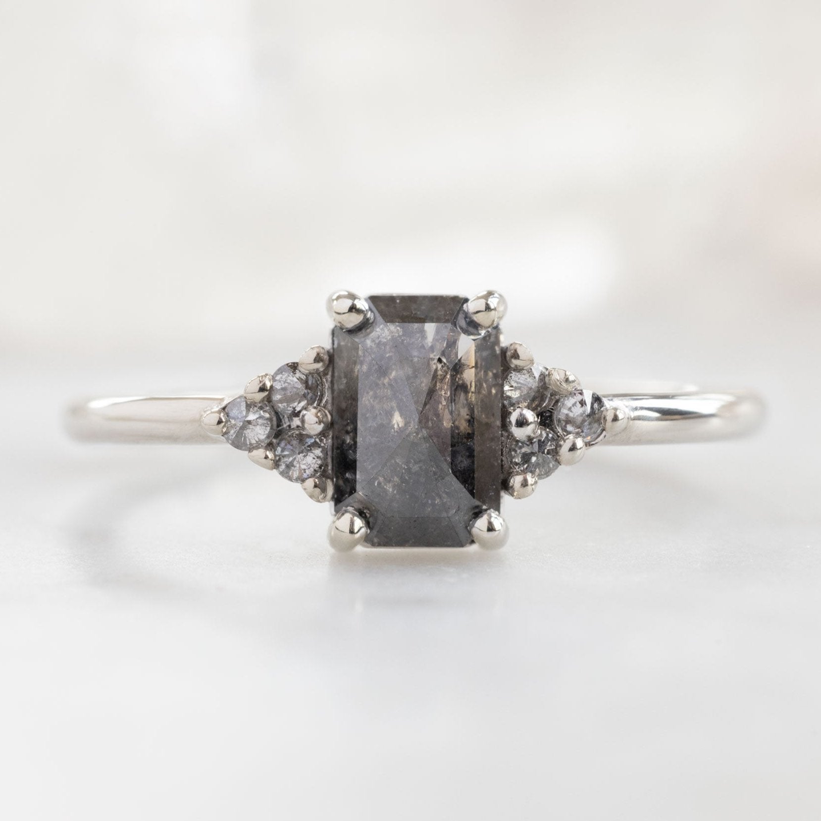 Alexis Russell Custom Diamond Ring Design Your Own Custom | Emerald-Cut Diamond Engagement Ring