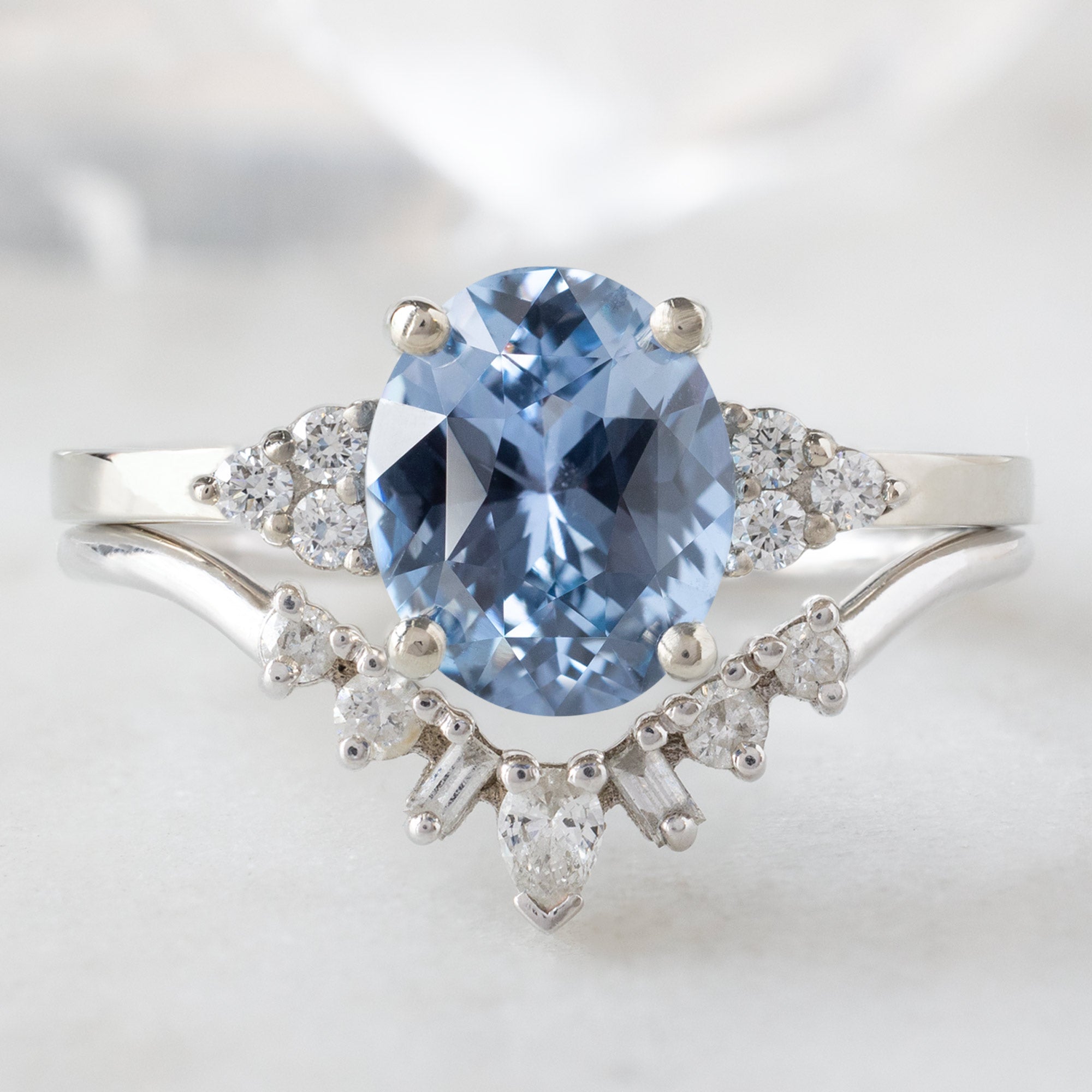 Alexis Russell Custom Diamond Ring Design Your Own Custom | Colored Sapphire Engagement Ring