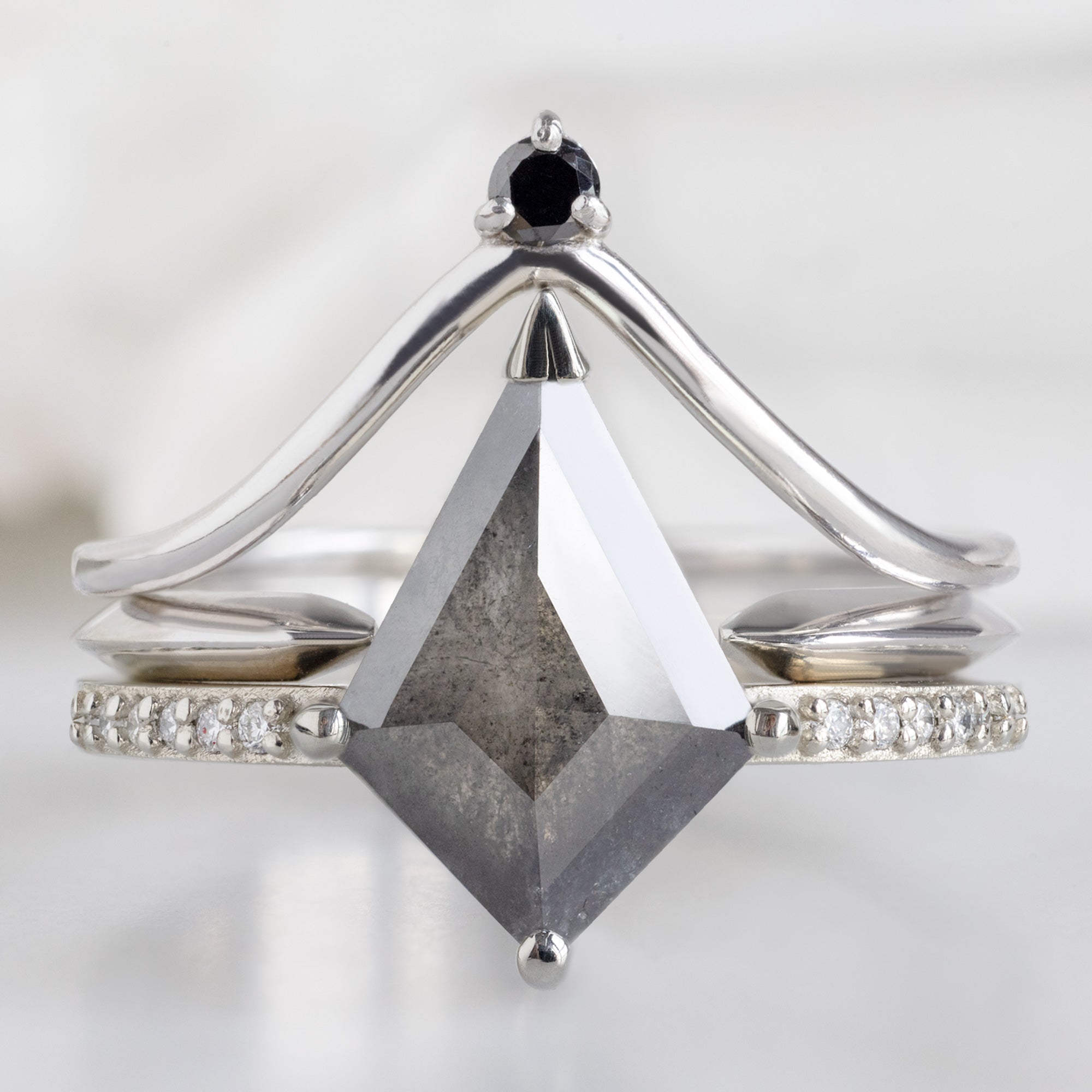 Alexis Russell  Engagement Rings The Willow Ring | Build Your Own Kite Black Diamond Engagement Ring