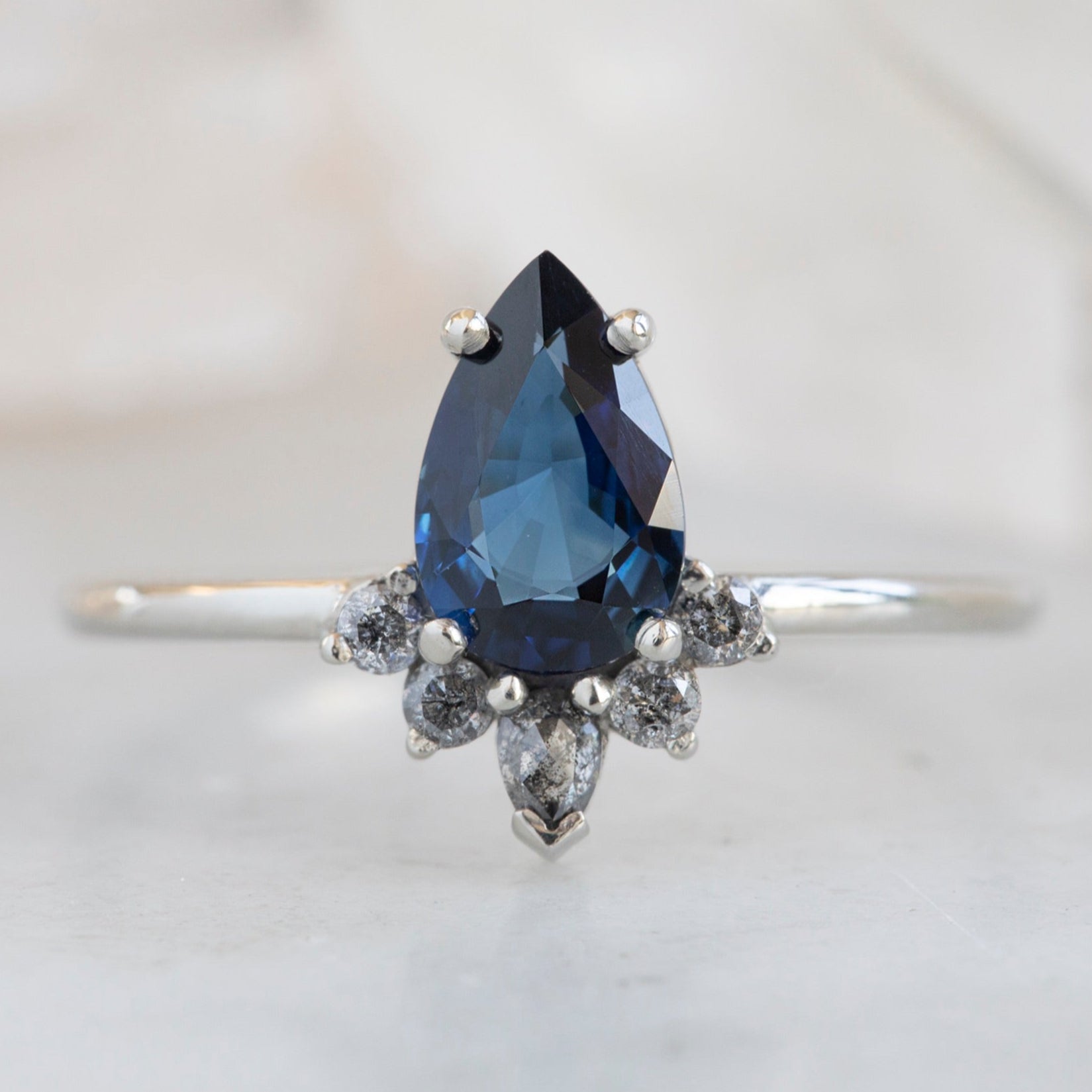 Alexis Russell  Engagement Rings The Aster Ring | Build Your Own Pear Sapphire Engagement Ring